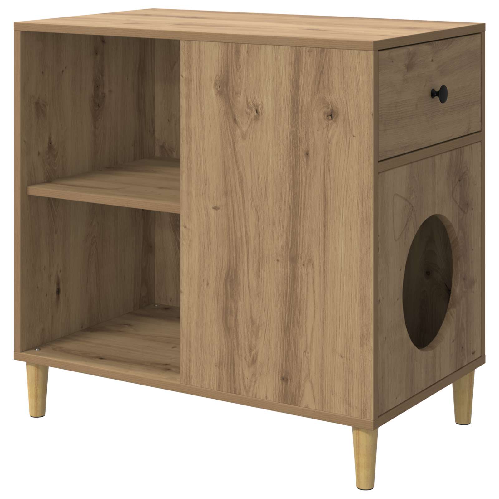 Casa per Gatti Rovere Artigianale 72 x 42,5 x 70 cm
