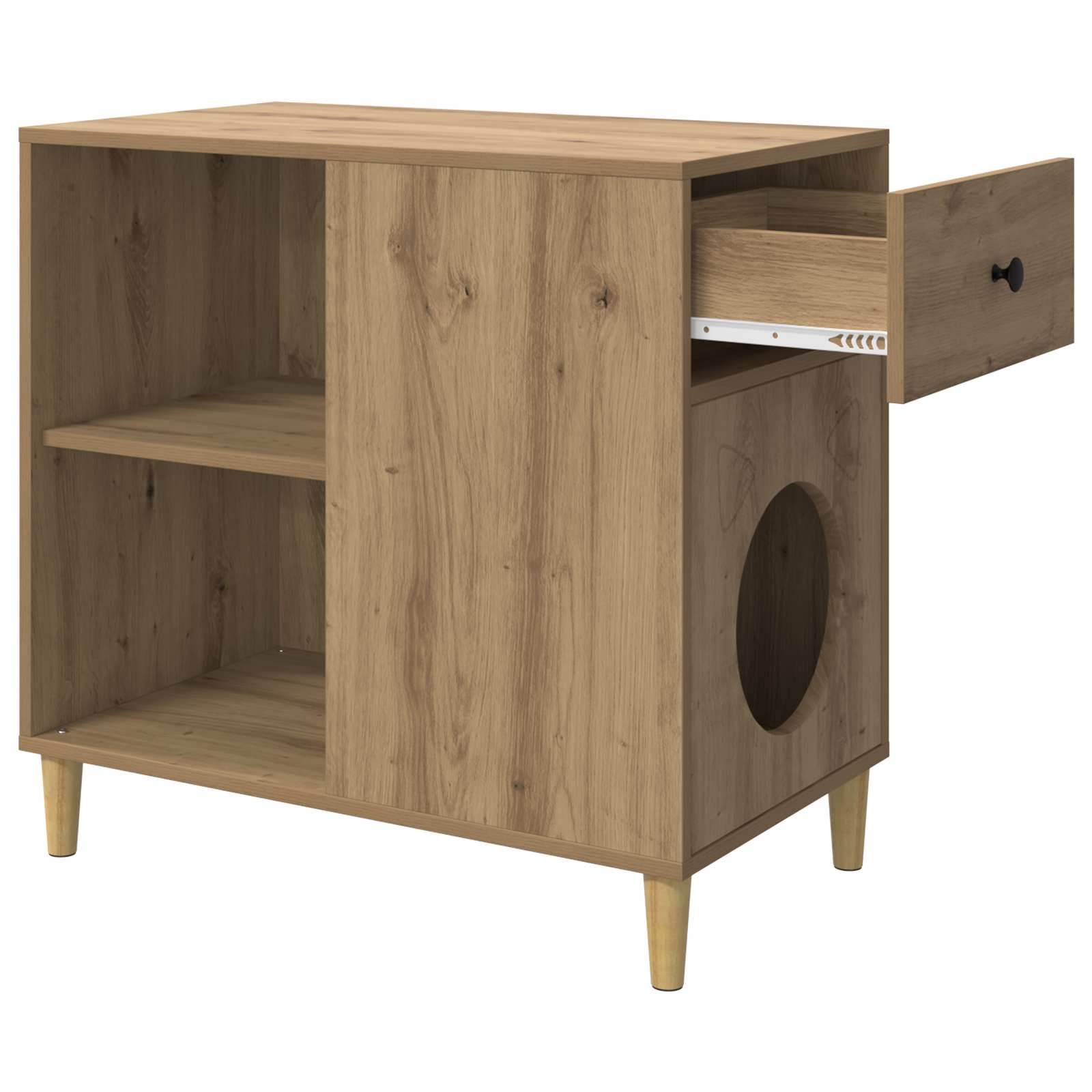 Casa per Gatti Rovere Artigianale 72 x 42,5 x 70 cm