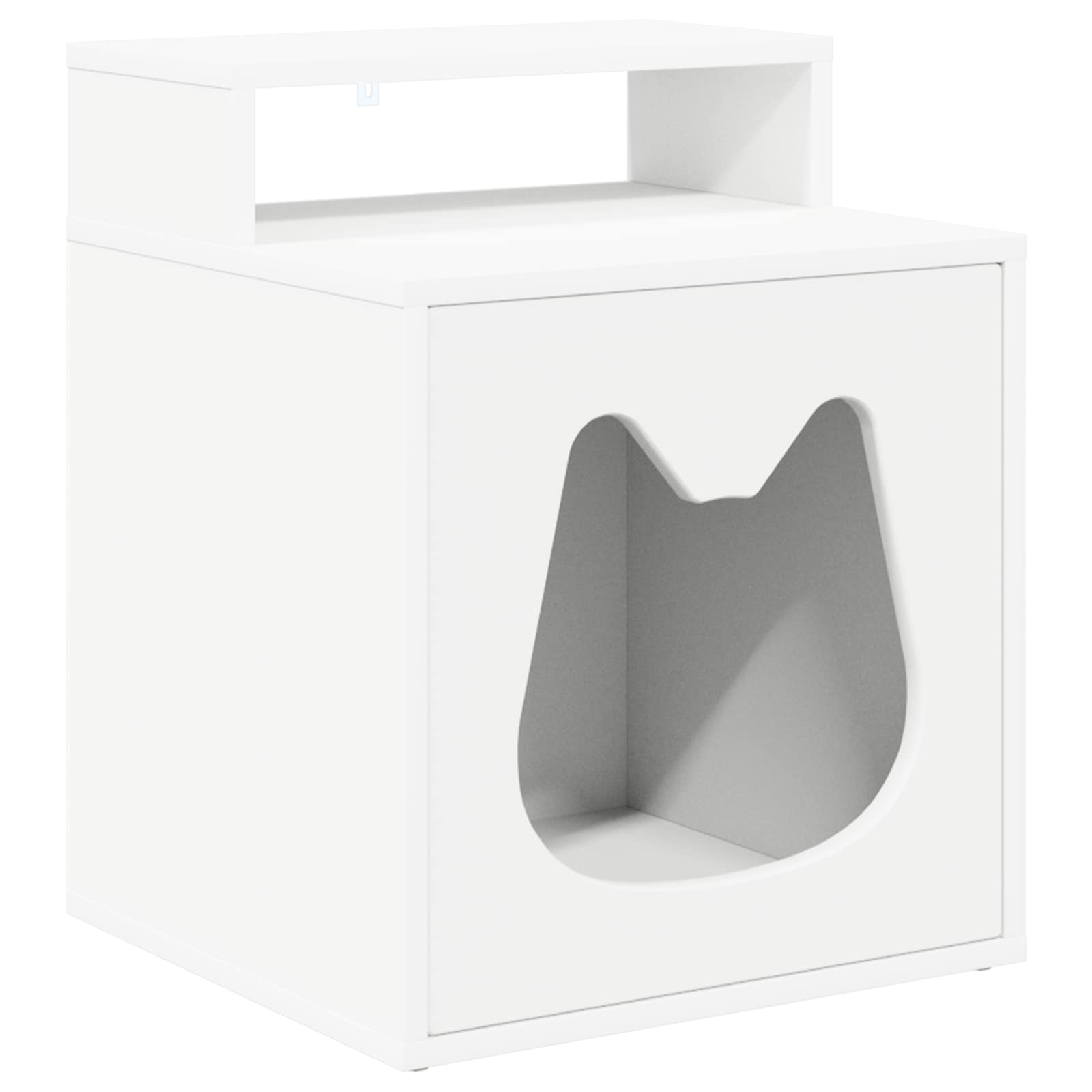 Casa per Gatti Bianco 42,5 x 40 x 53,5 cm Legno ingegnerizzato