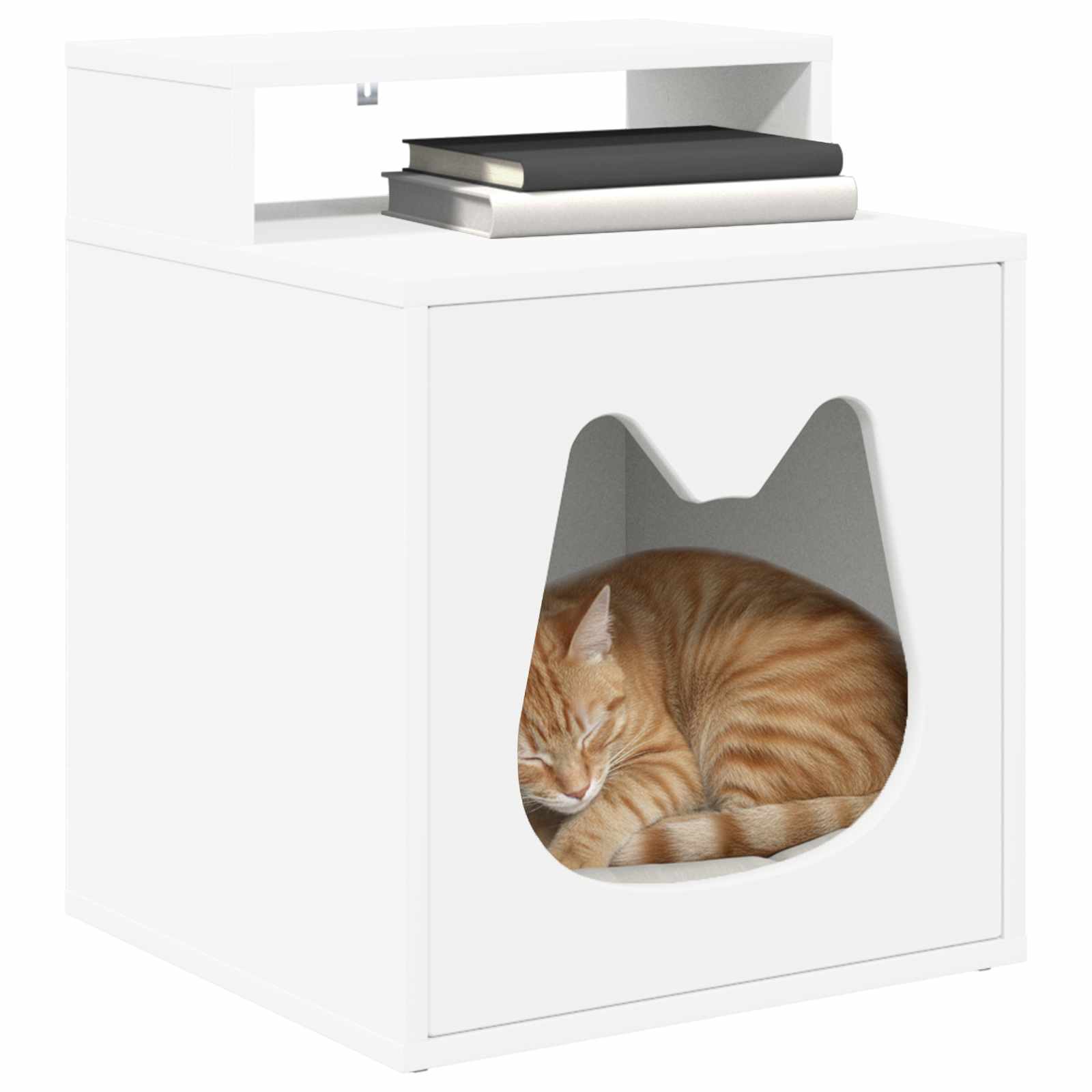 Casa per Gatti Bianco 42,5 x 40 x 53,5 cm Legno ingegnerizzato