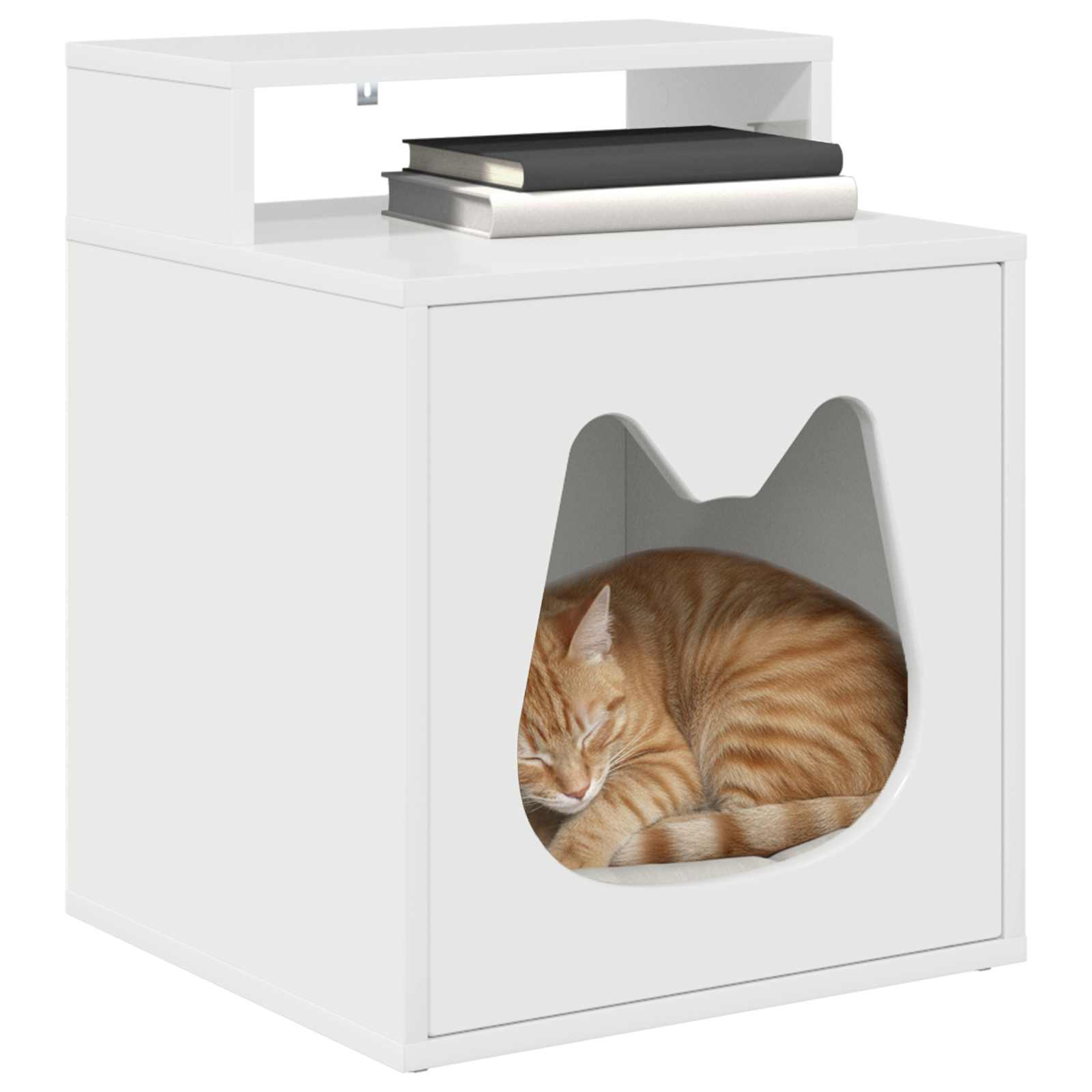 Casa per Gatti Bianco Lucido 42,5 x 40 x 53,5 cm