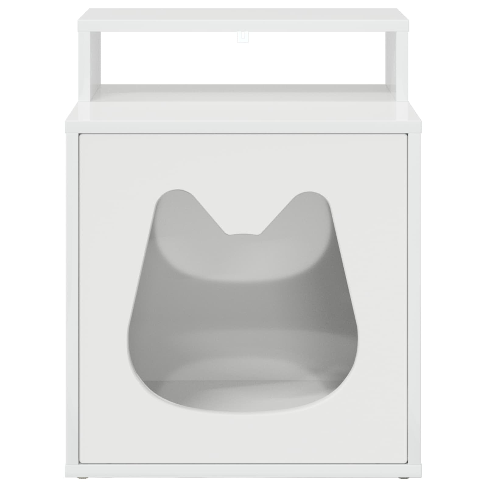 Casa per Gatti Bianco Lucido 42,5 x 40 x 53,5 cm