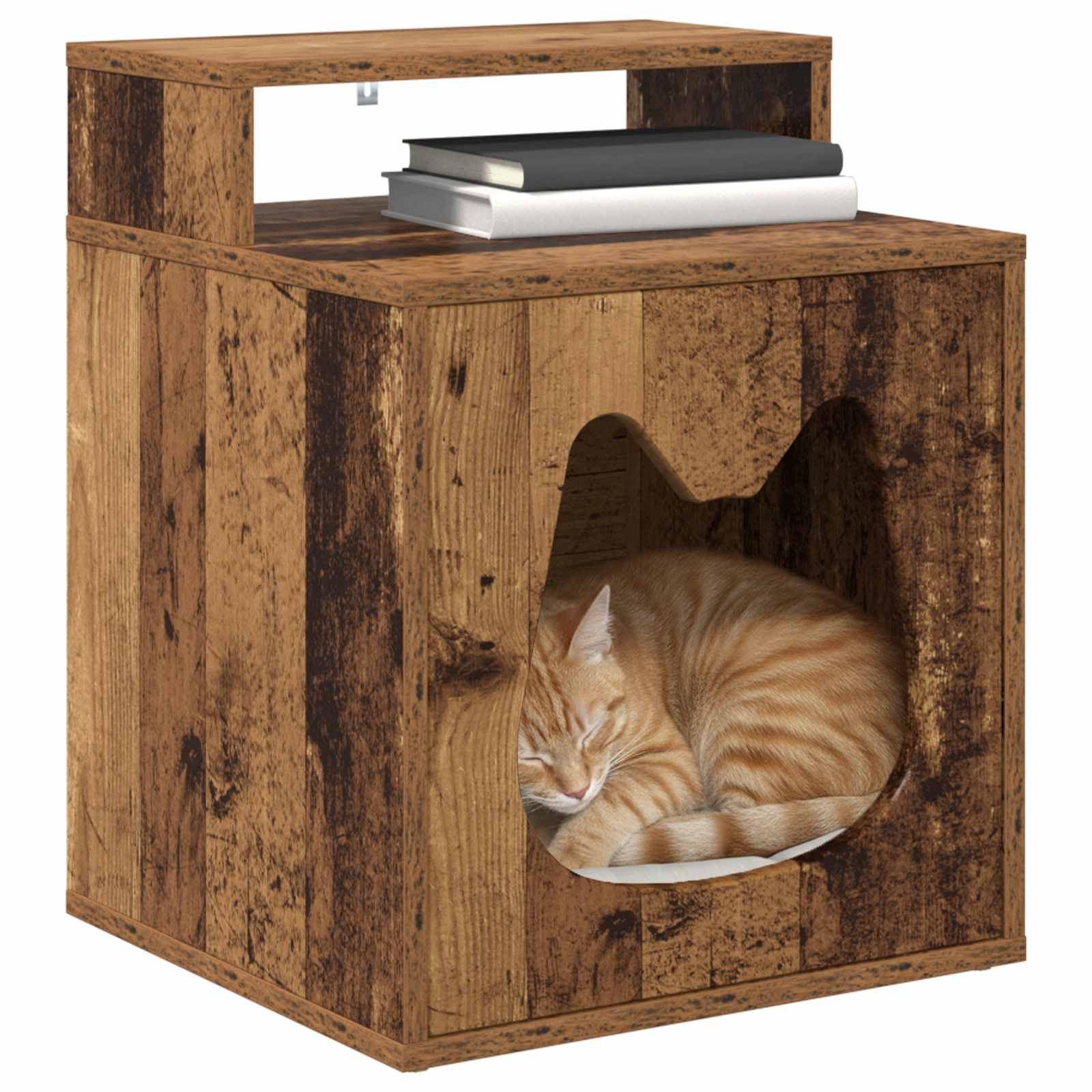 Casa per Gatti Legno antico 42,5 x 40 x 53,5 cm