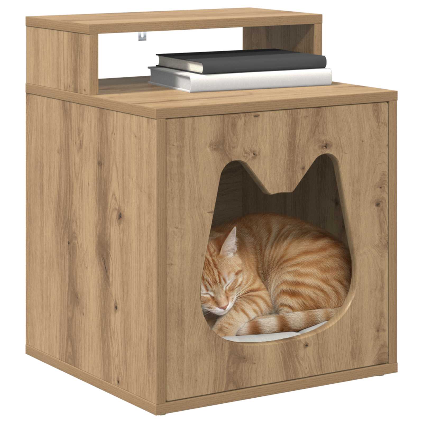 Casa per Gatti Rovere Artigianale 42,5 x 40 x 53,5 cm