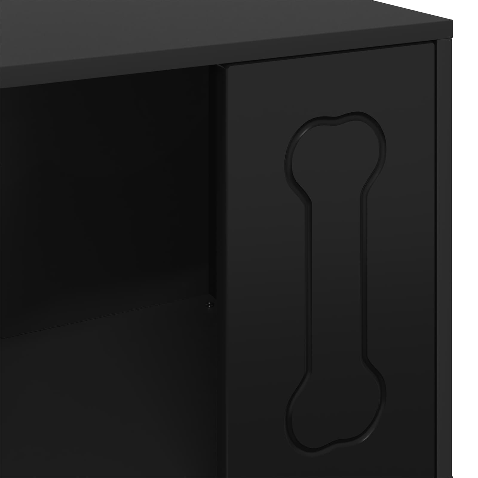 Cuccia per cani Nero 44 x 42 x 49 cm Legno ingegnerizzato