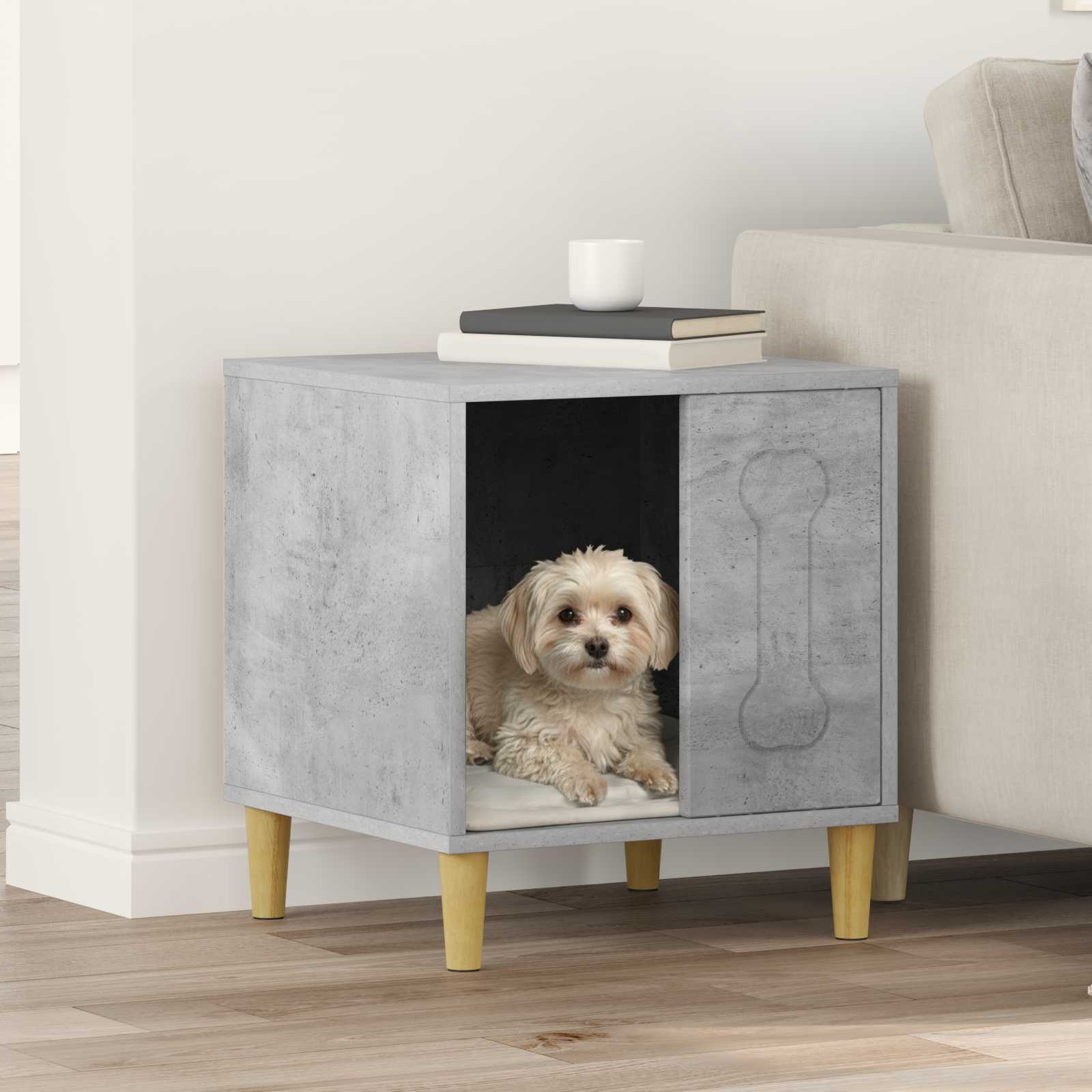 Cuccia per cani Grigio Cemento 44 x 42 x 49 cm