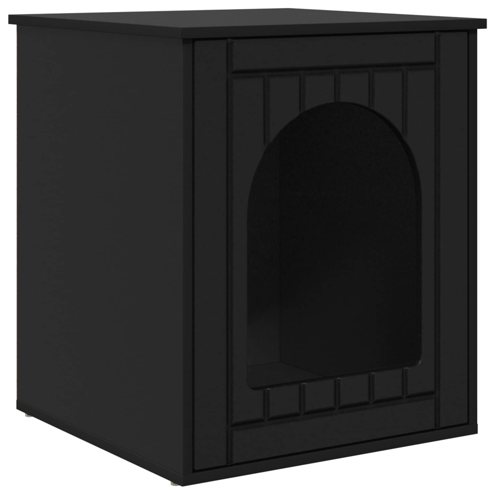 Casa per Gatti Nero 53 x 52 x 62 cm Legno ingegnerizzato