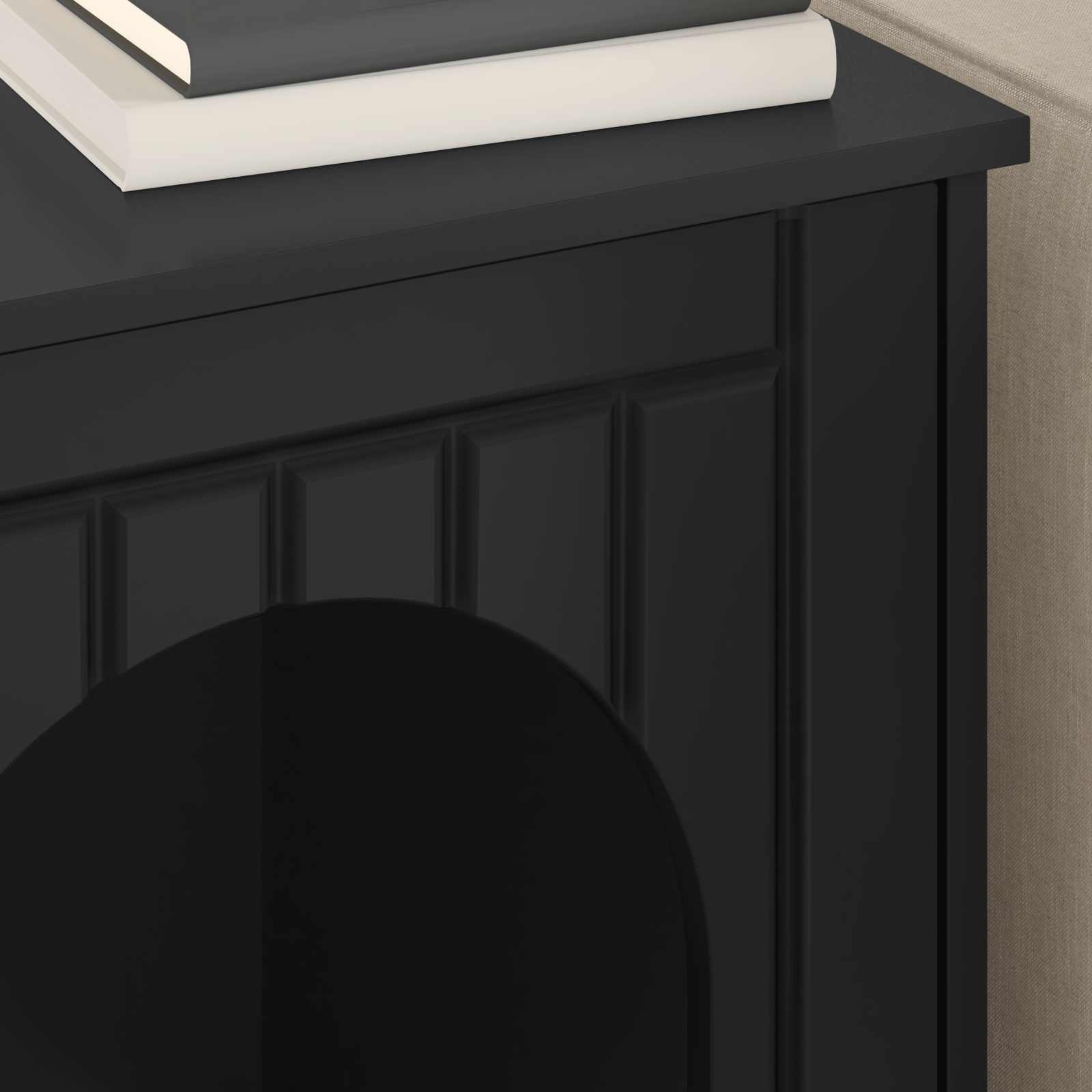 Casa per Gatti Nero 53 x 52 x 62 cm Legno ingegnerizzato