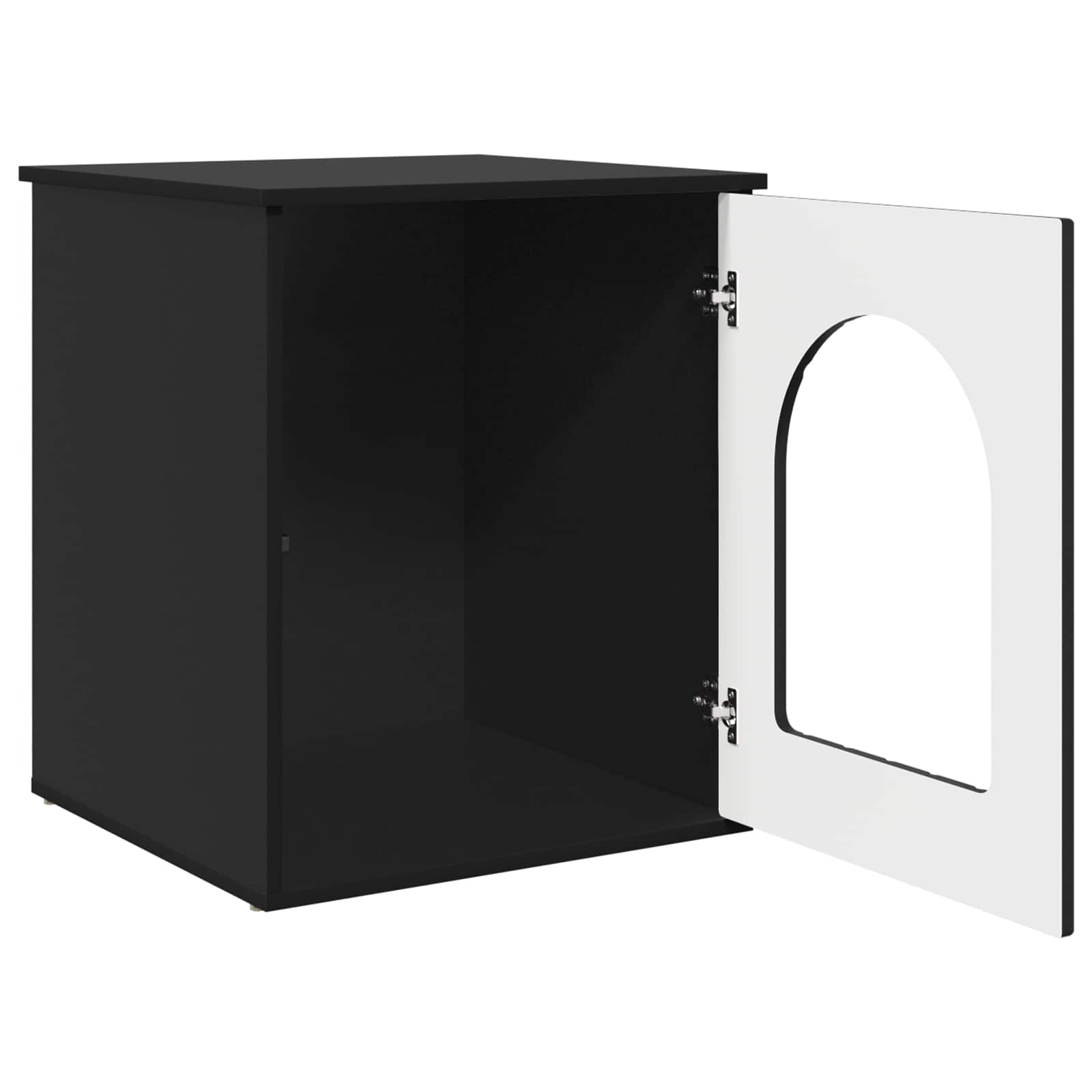 Casa per Gatti Nero 53 x 52 x 62 cm Legno ingegnerizzato
