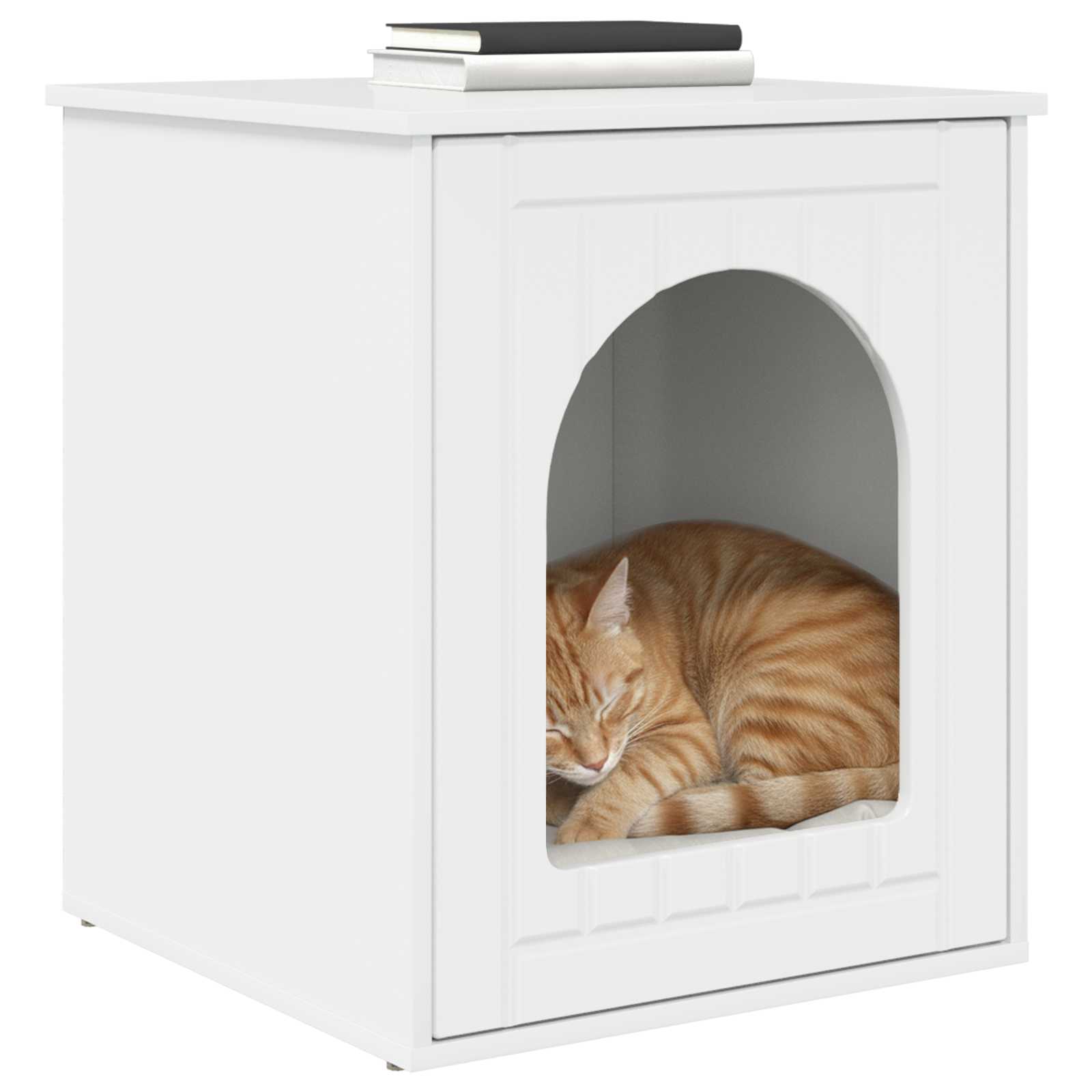 Casa per Gatti Bianco Lucido 53 x 52 x 62 cm