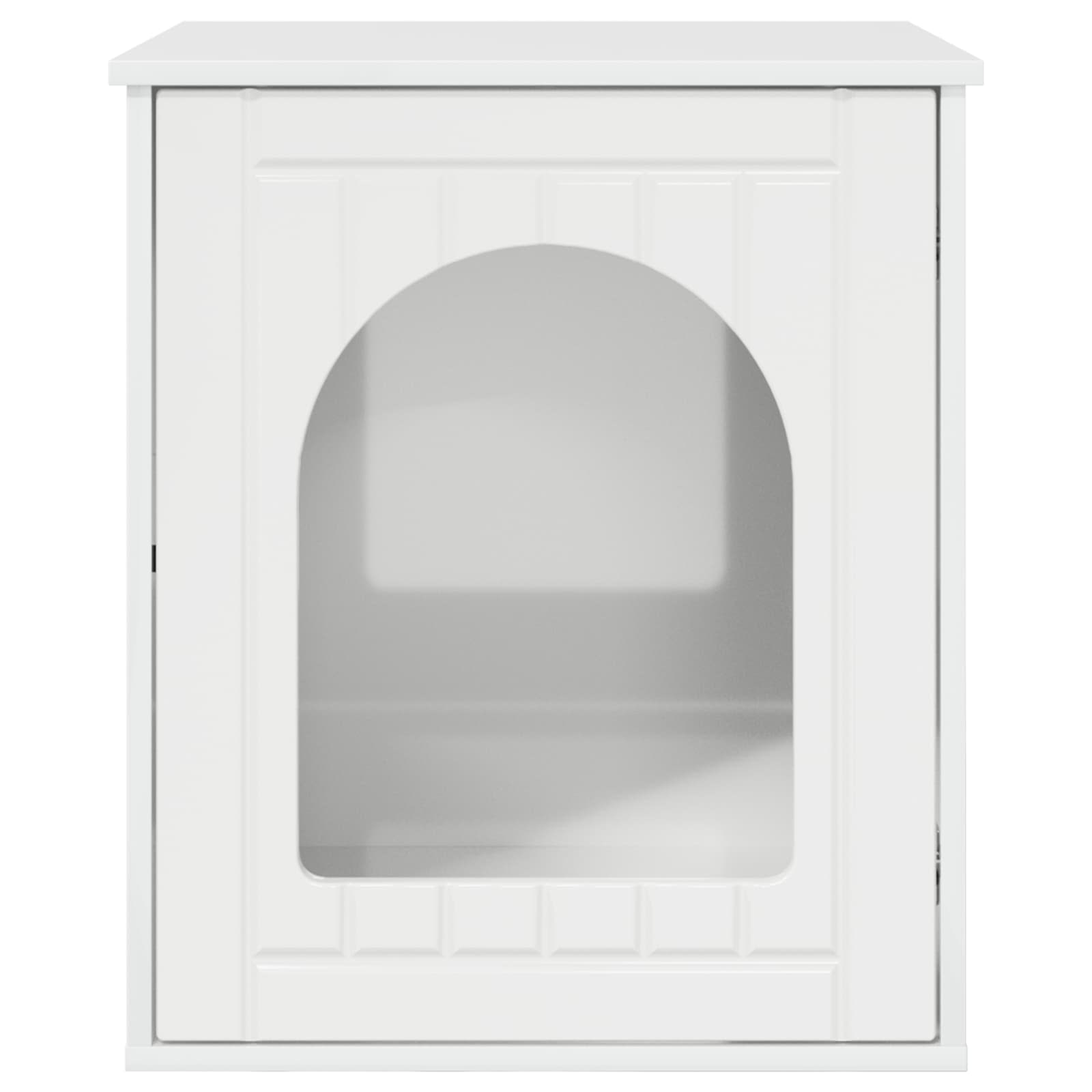Casa per Gatti Bianco Lucido 53 x 52 x 62 cm