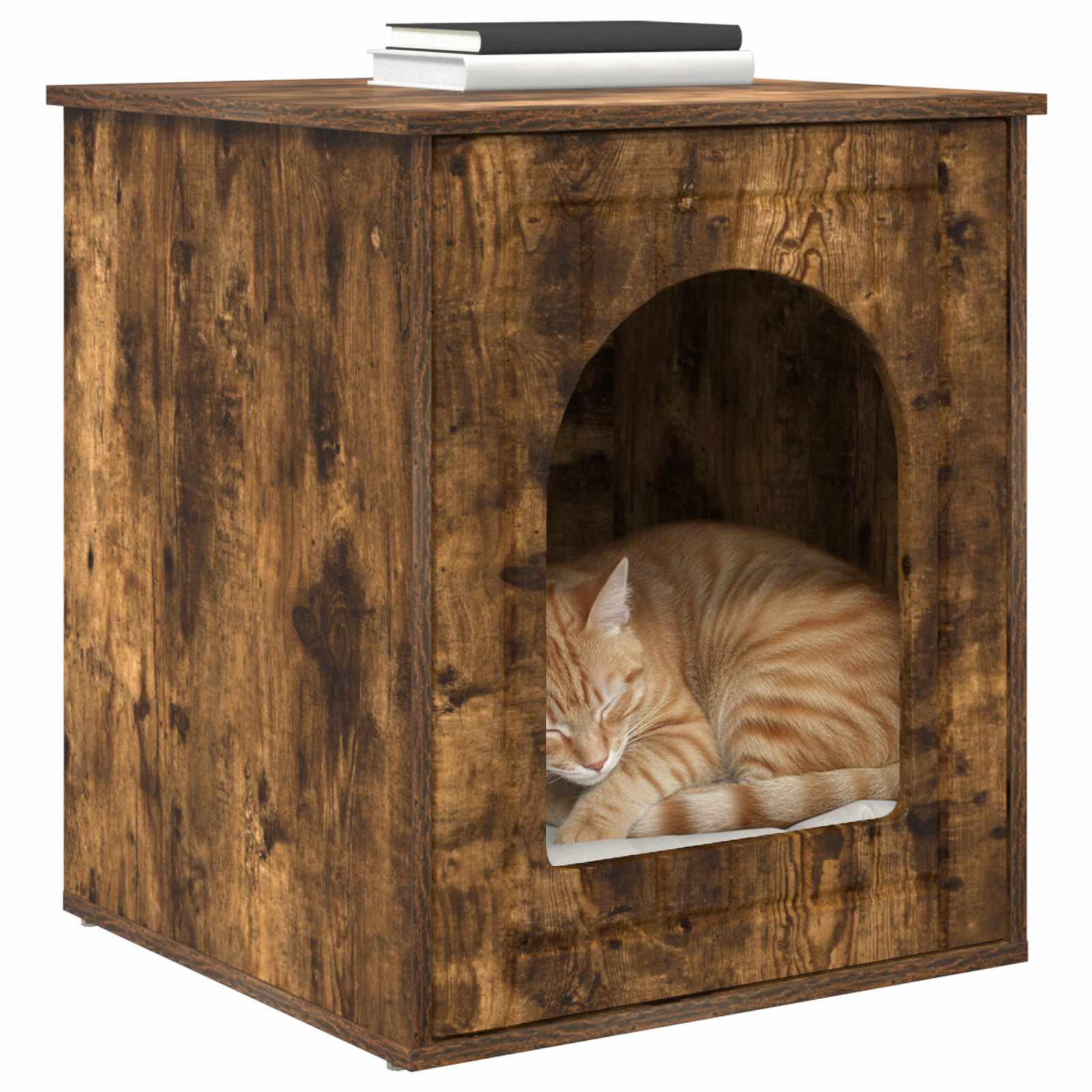 Casa per Gatti Rovere fumé 53 x 52 x 62 cm Legno ingegnerizzato