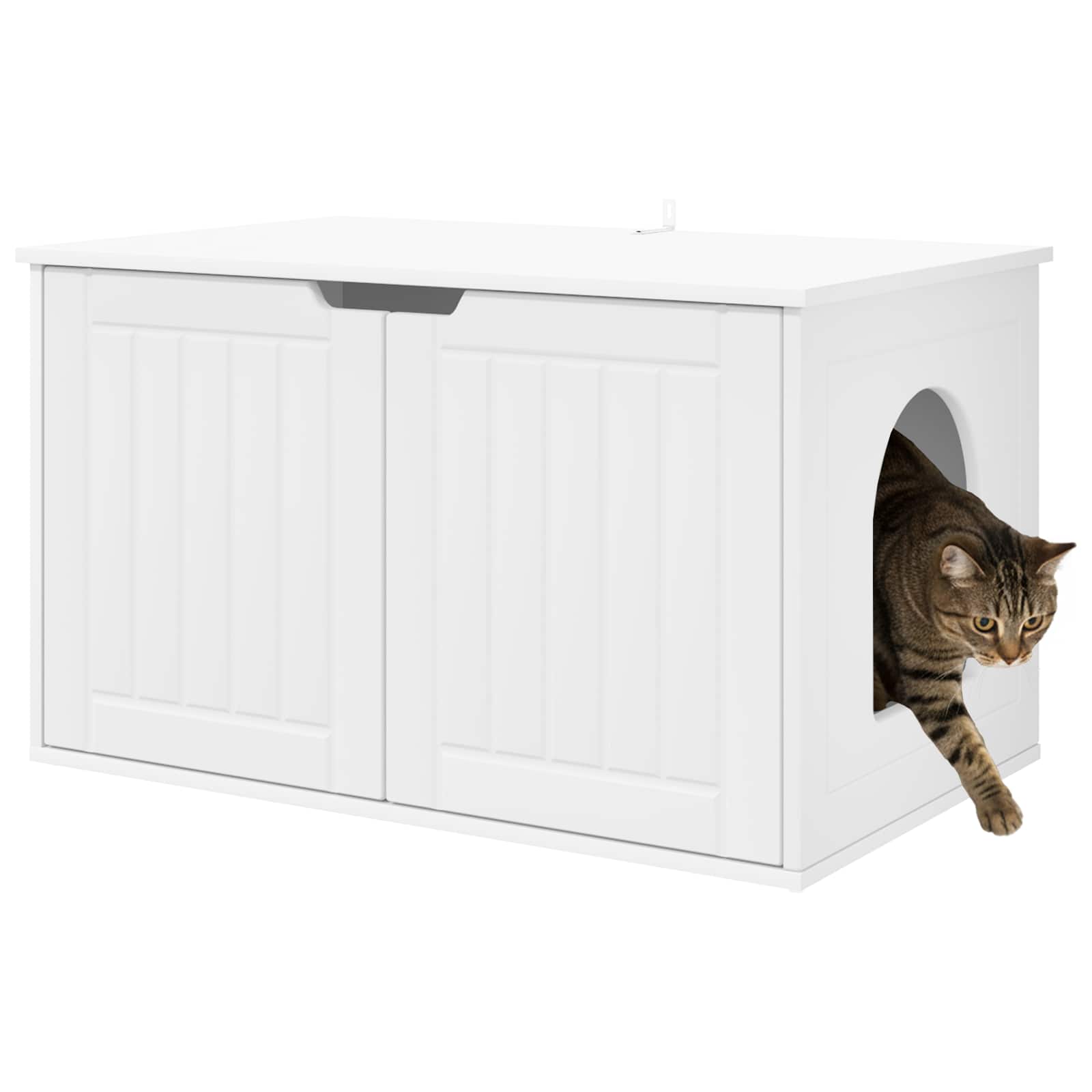 Casa per Gatti Bianco 85 x 55 x 50,5 cm Legno ingegnerizzato