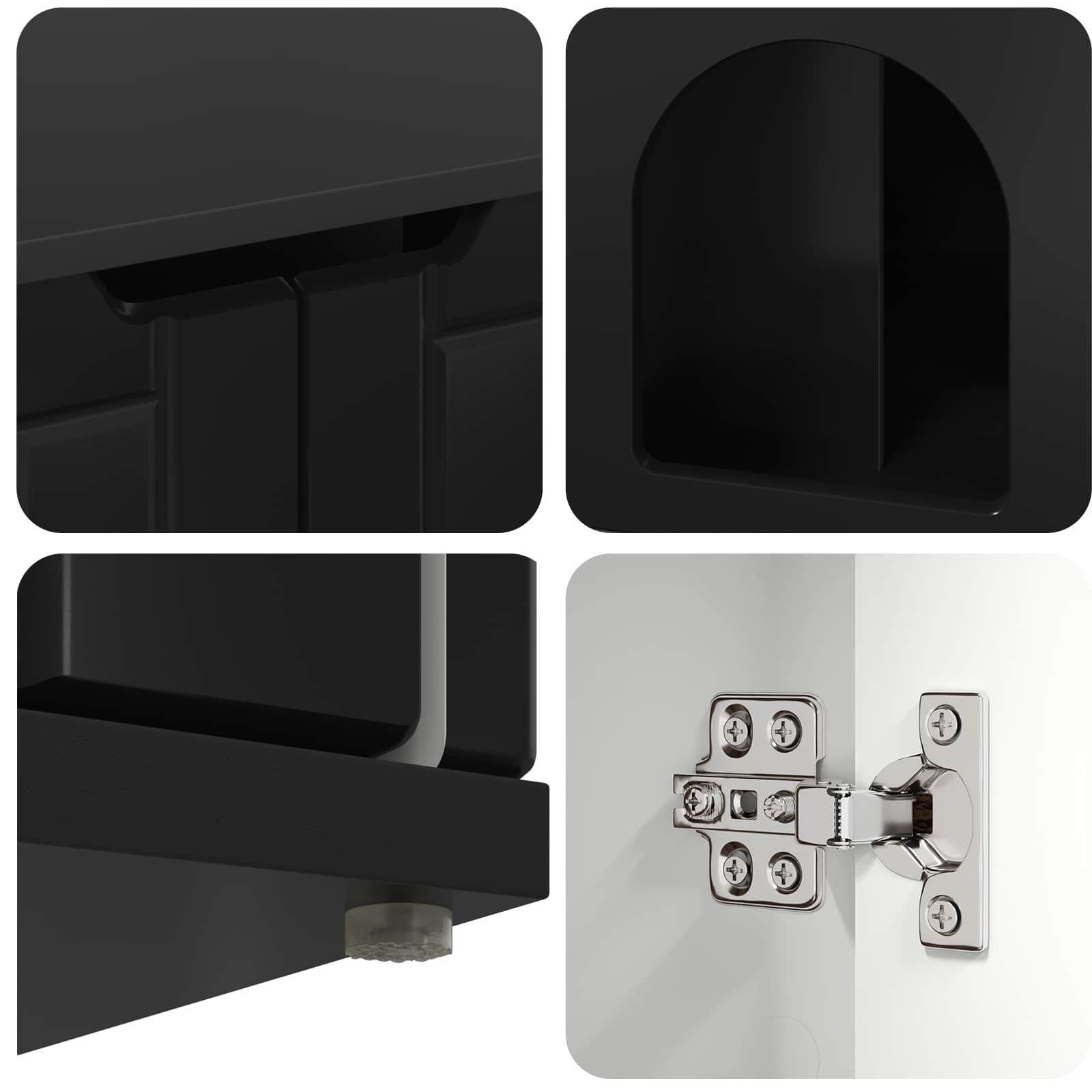 Casa per Gatti Nero 85 x 55 x 50,5 cm Legno ingegnerizzato