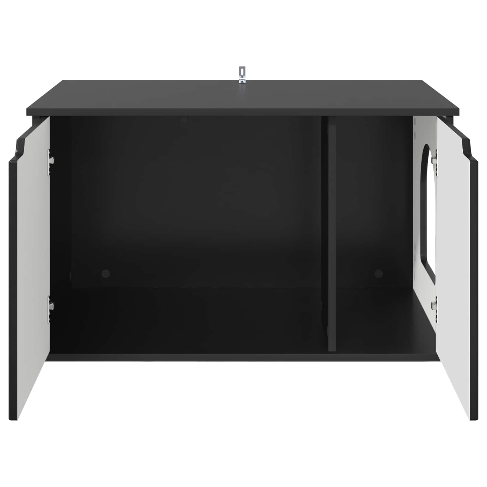Casa per Gatti Nero 85 x 55 x 50,5 cm Legno ingegnerizzato