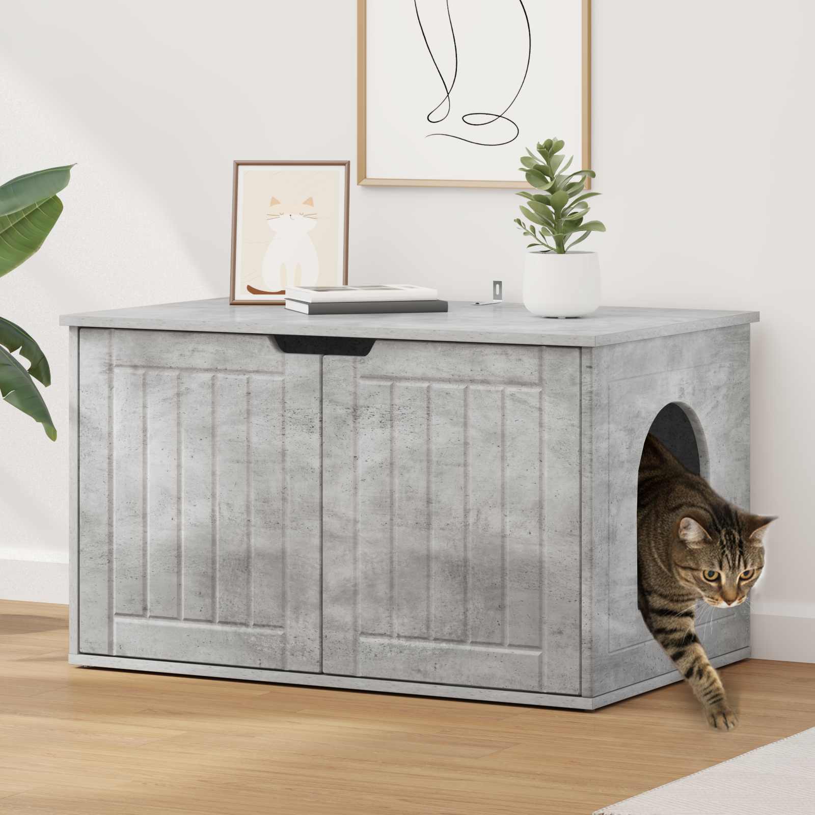 Casa per Gatti Calcestruzzo 85 x 55 x 50,5 cm