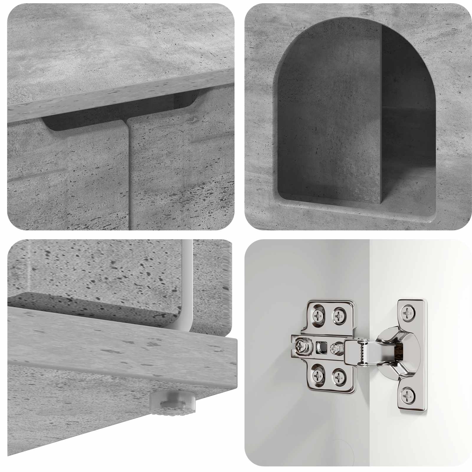 Casa per Gatti Calcestruzzo 85 x 55 x 50,5 cm