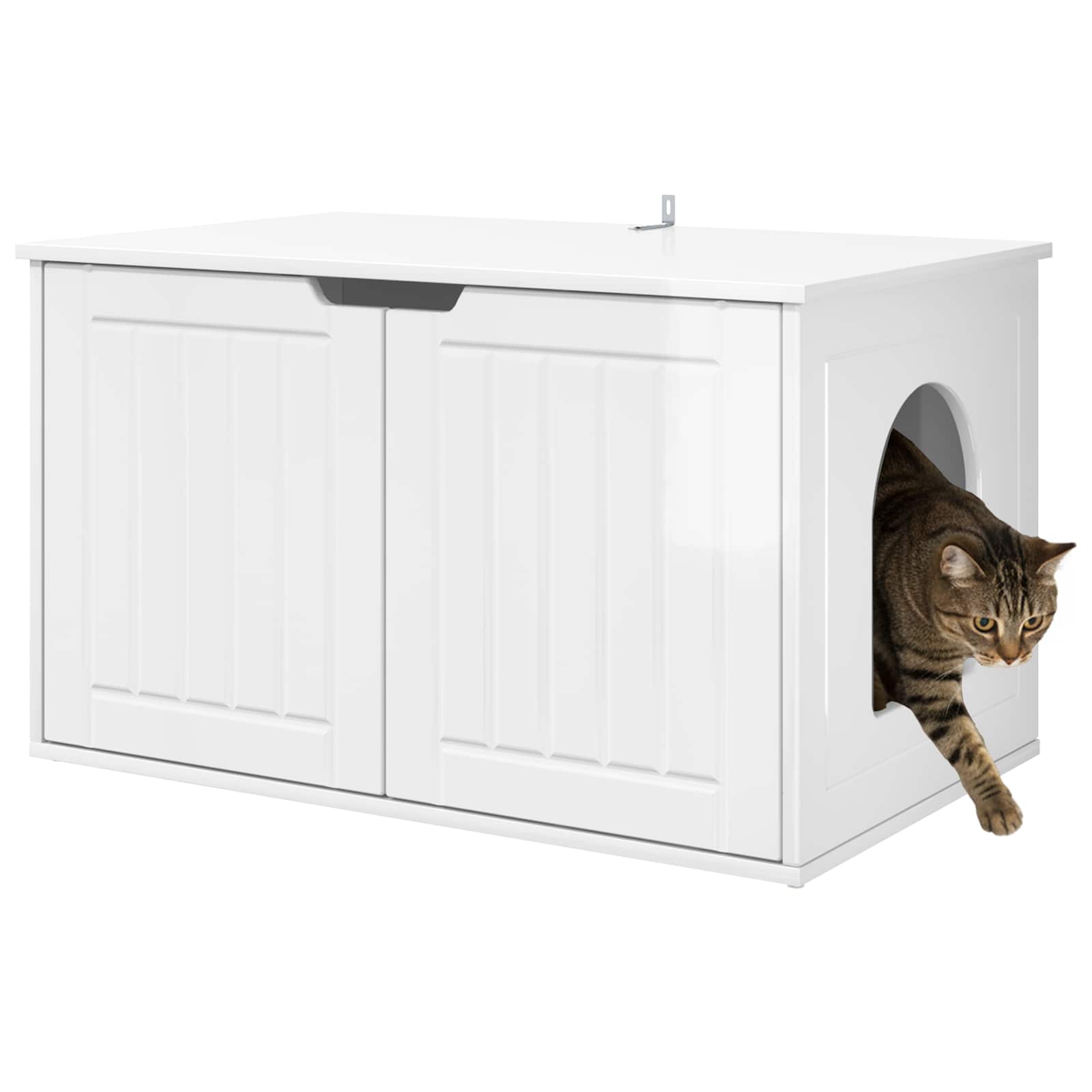 Casa per Gatti Bianco Lucido 85 x 55 x 50,5 cm