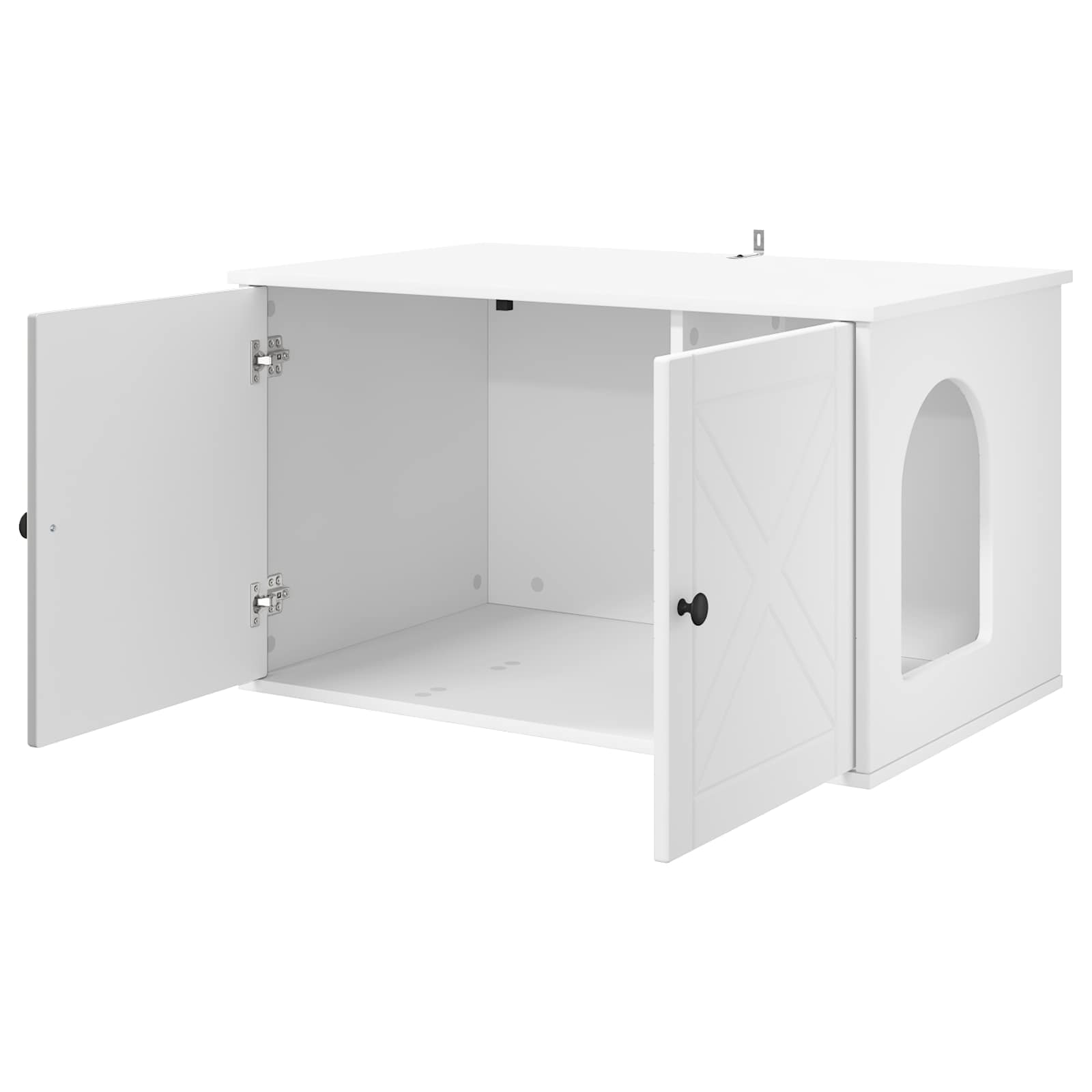 Casa per Gatti Bianco 85 x 55 x 50,5 cm Legno ingegnerizzato
