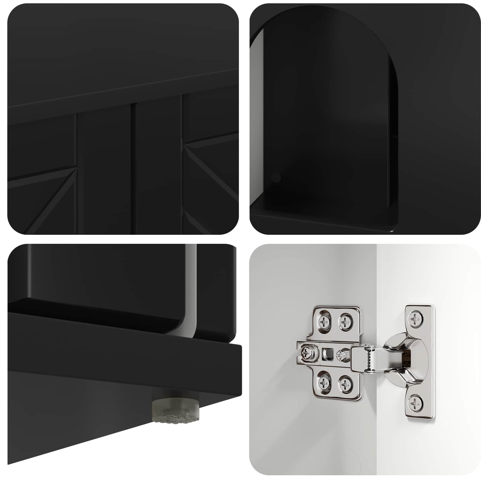 Casa per Gatti Nero 85 x 55 x 50,5 cm Legno ingegnerizzato