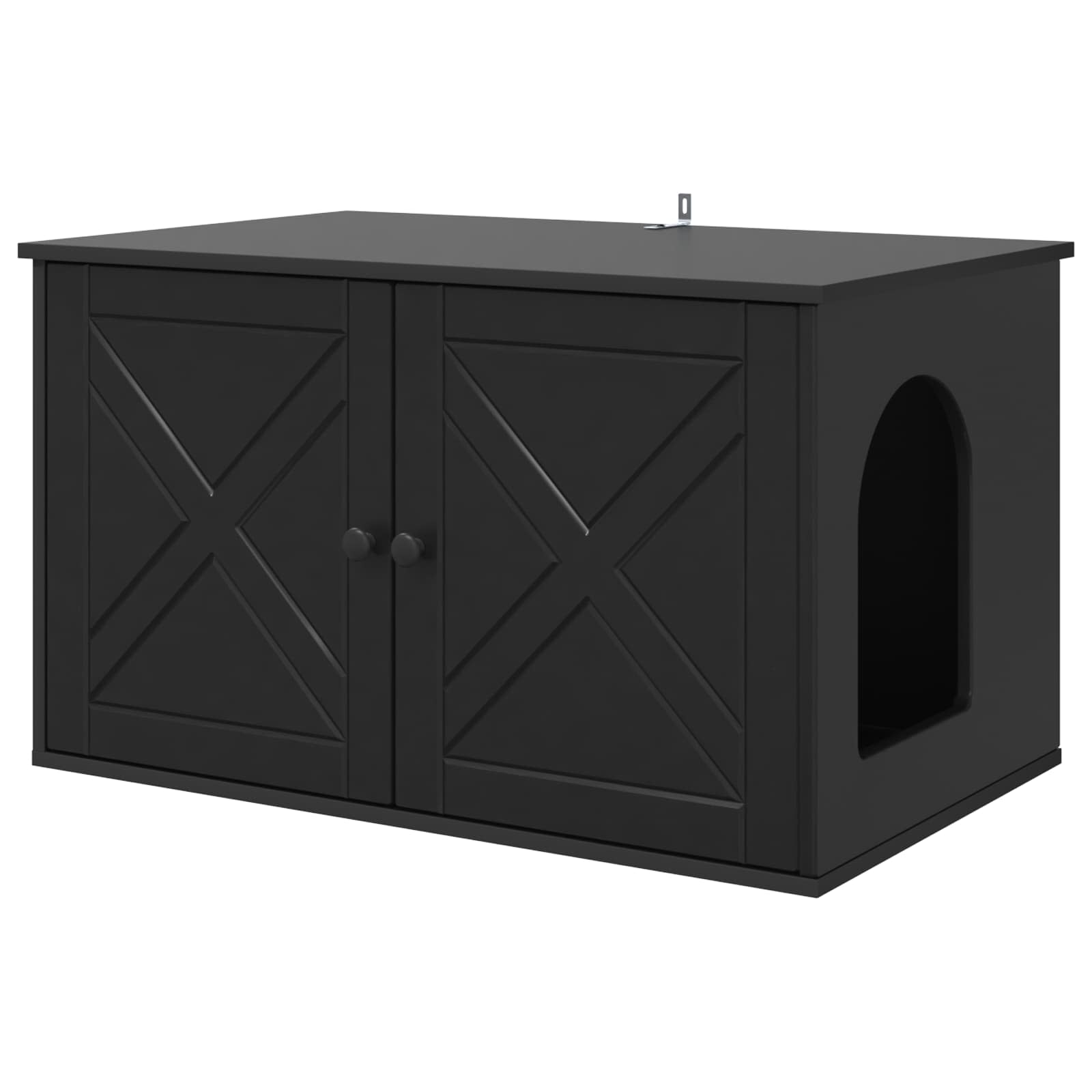 Casa per Gatti Nero 85 x 55 x 50,5 cm Legno ingegnerizzato