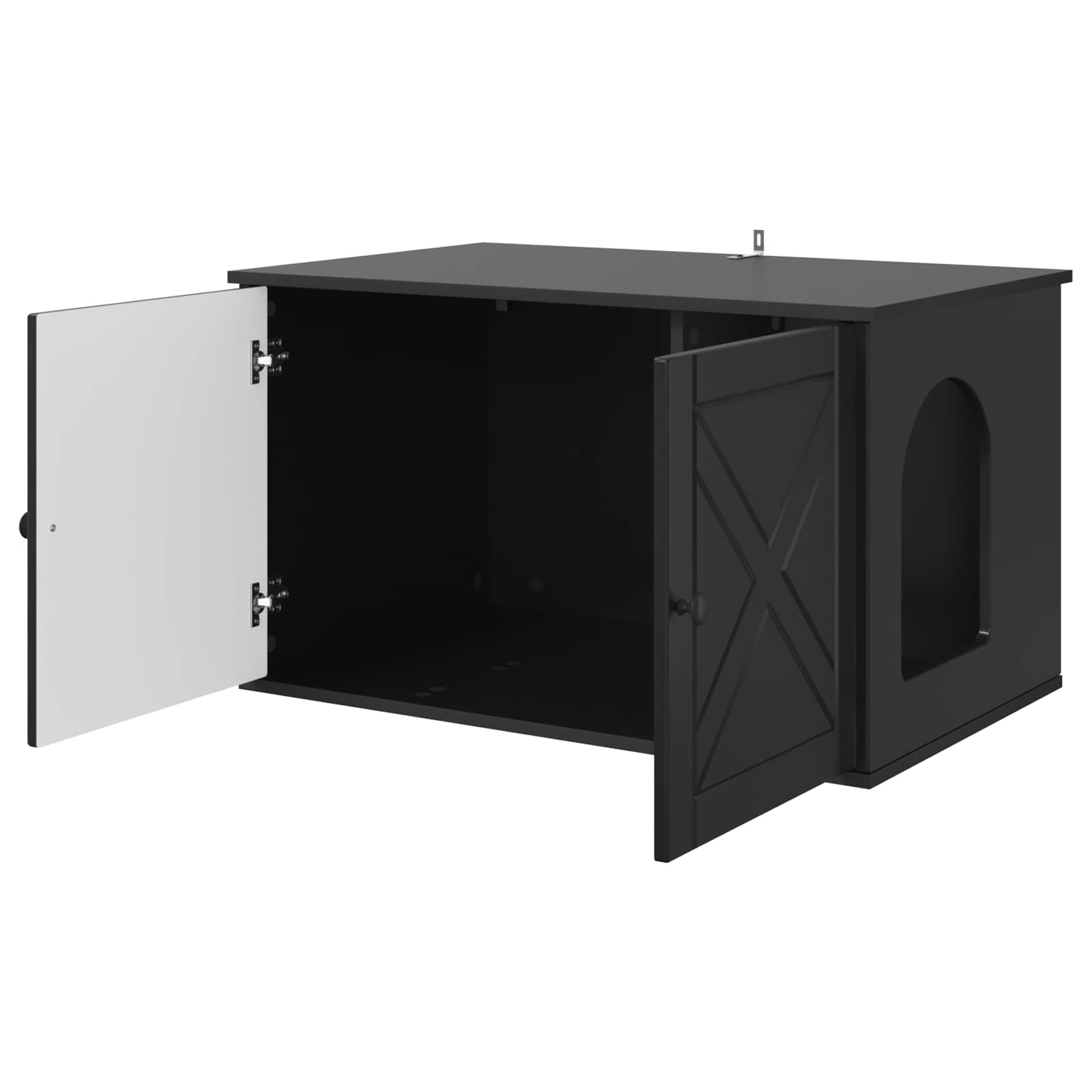 Casa per Gatti Nero 85 x 55 x 50,5 cm Legno ingegnerizzato