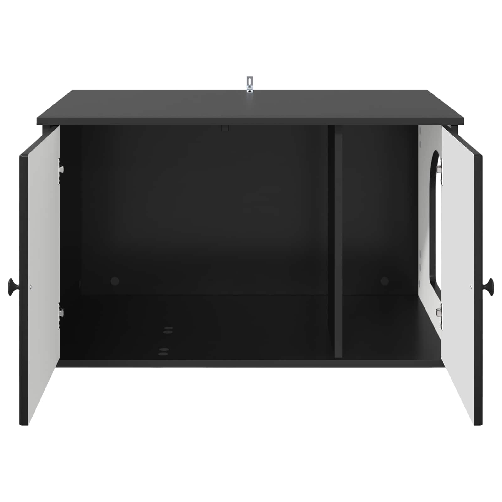 Casa per Gatti Nero 85 x 55 x 50,5 cm Legno ingegnerizzato
