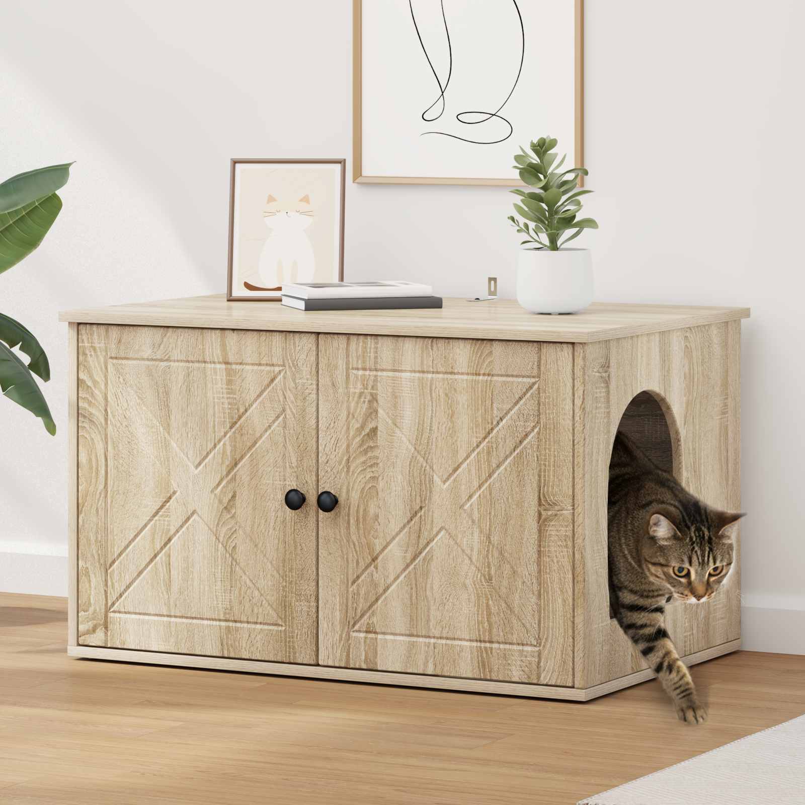 Casa per Gatti Sonoma 85 x 55 x 50,5 cm Legno ingegnerizzato