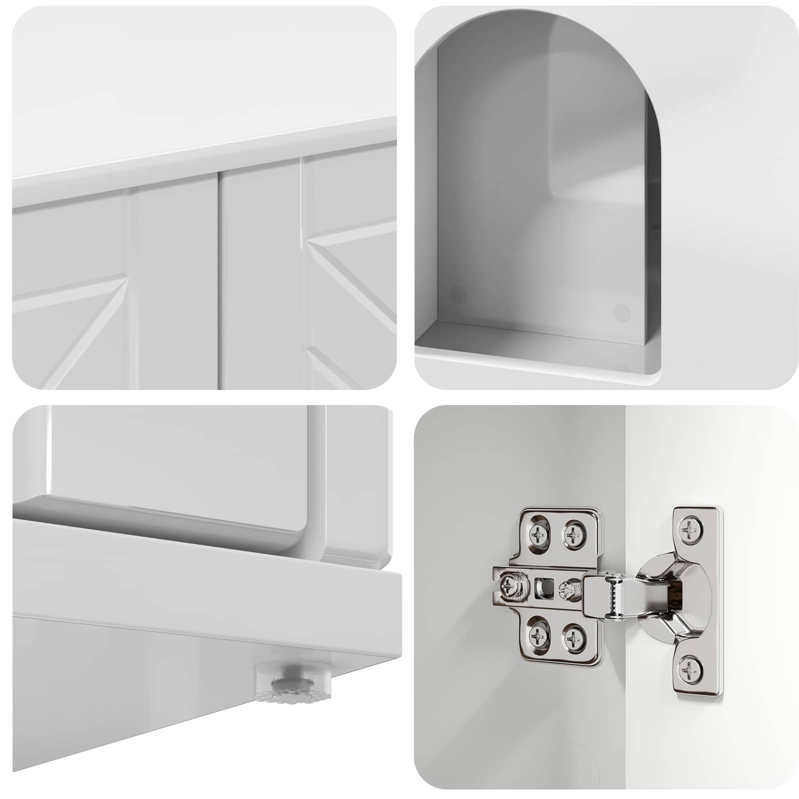 Casa per Gatti Bianco Lucido 85 x 55 x 50,5 cm