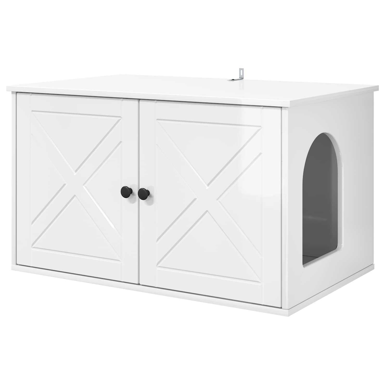 Casa per Gatti Bianco Lucido 85 x 55 x 50,5 cm