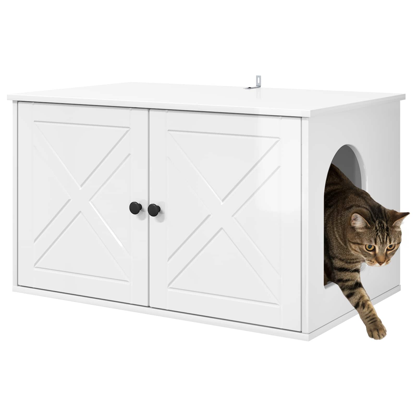 Casa per Gatti Bianco Lucido 85 x 55 x 50,5 cm