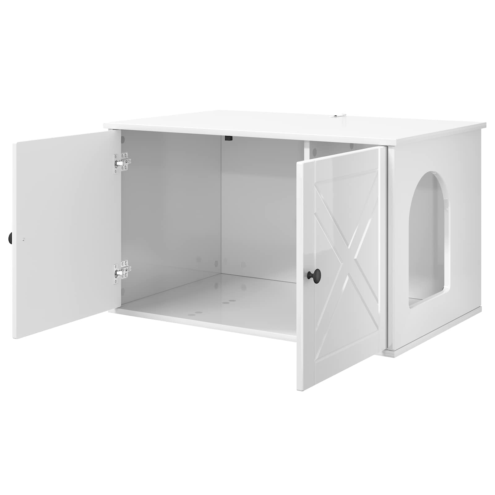 Casa per Gatti Bianco Lucido 85 x 55 x 50,5 cm