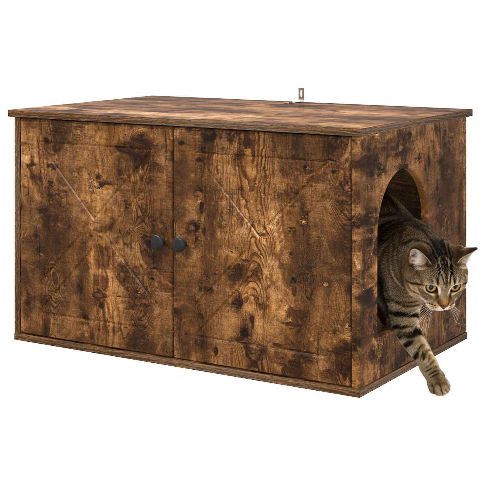 Casa per Gatti Rovere Fumo 85 x 55 x 50,5 cm