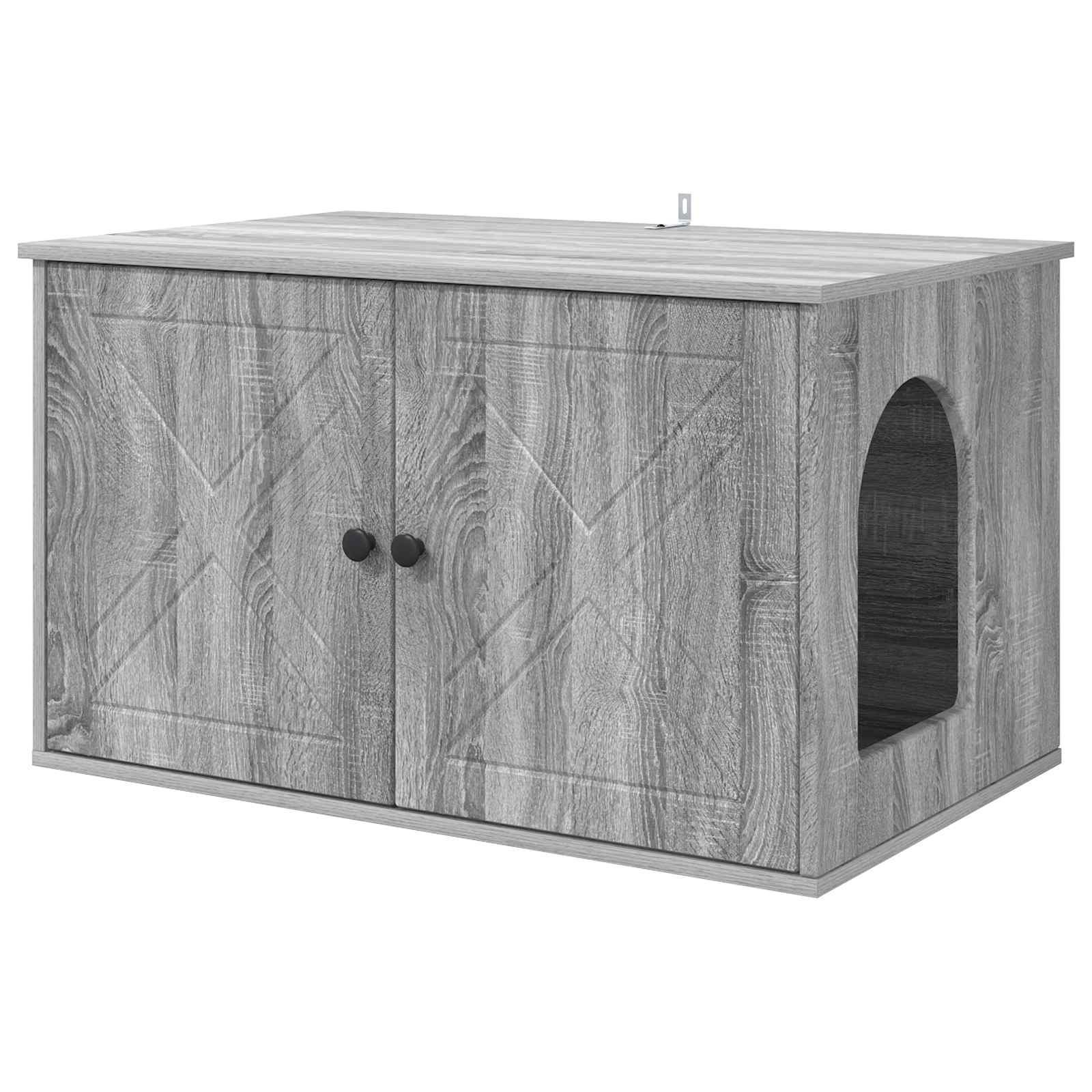 Casa per Gatti Sonoma grigio 85 x 55 x 50,5 cm