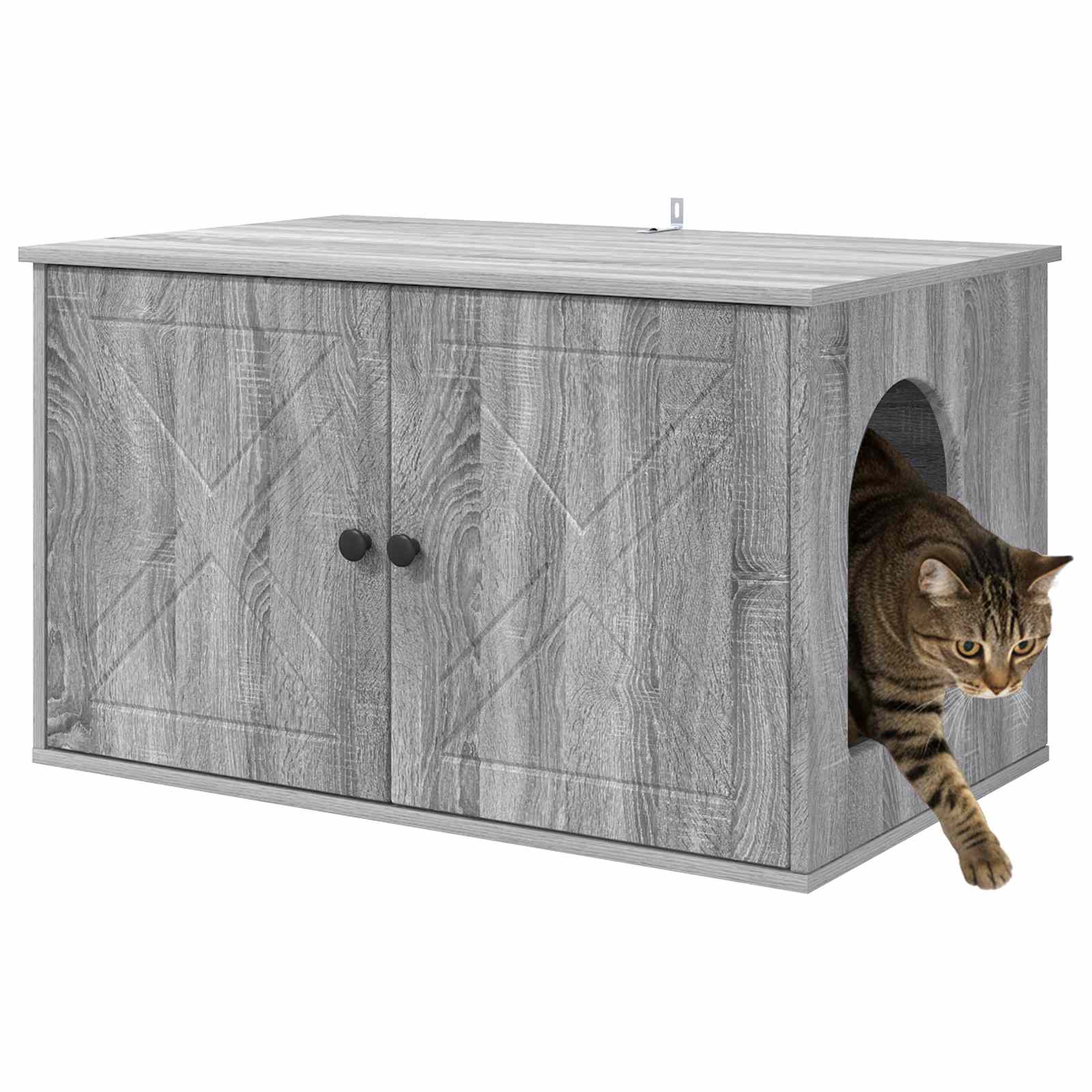 Casa per Gatti Sonoma grigio 85 x 55 x 50,5 cm