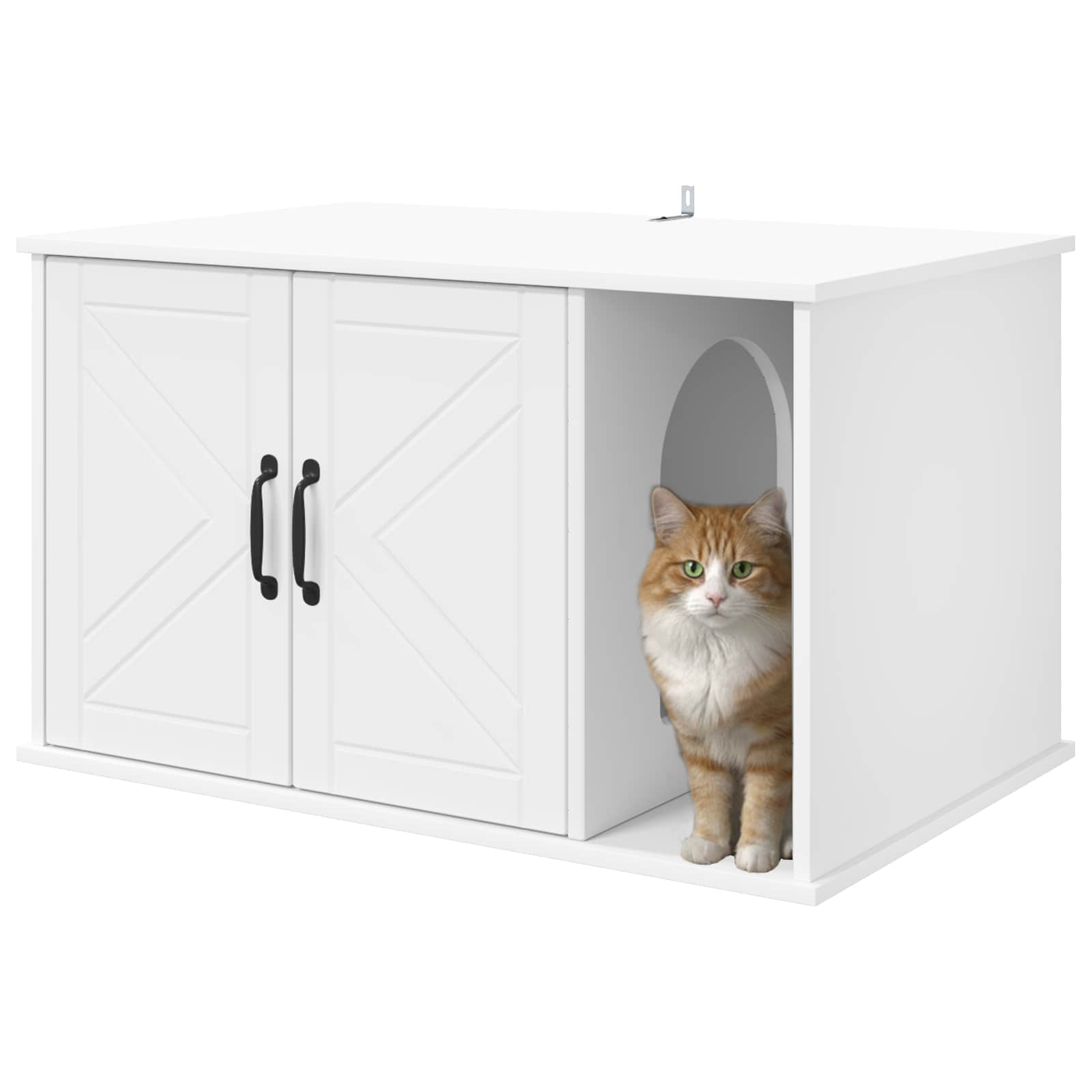 Casa per Gatti Bianco 85 x 55 x 50,5 cm Legno ingegnerizzato