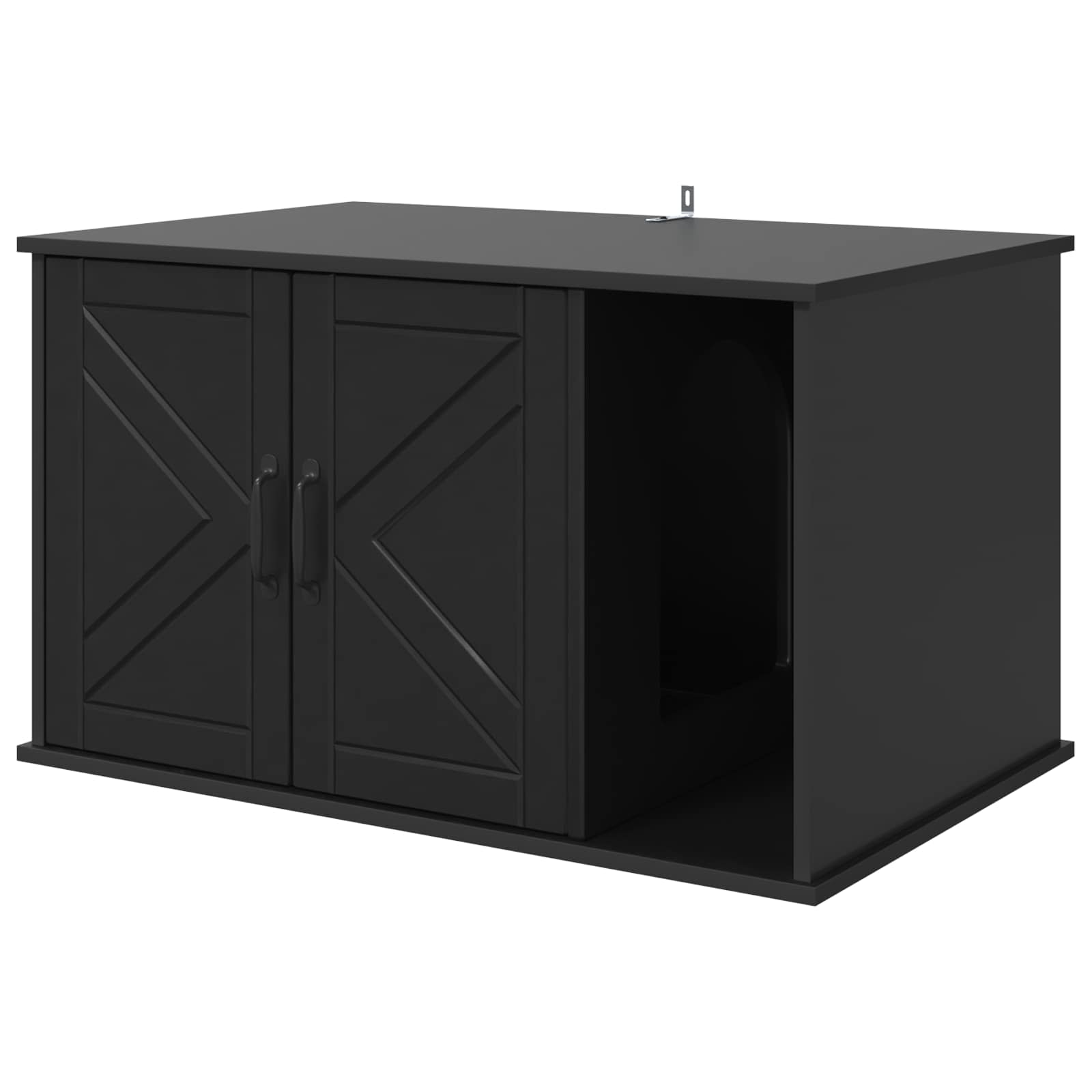 Casa per Gatti Nero 85 x 55 x 50,5 cm Legno ingegnerizzato