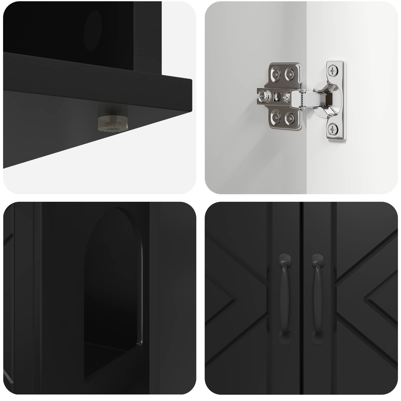 Casa per Gatti Nero 85 x 55 x 50,5 cm Legno ingegnerizzato