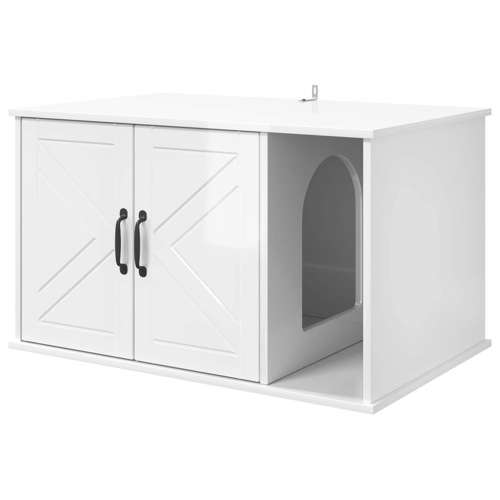 Casa per Gatti Bianco Lucido 85 x 55 x 50,5 cm
