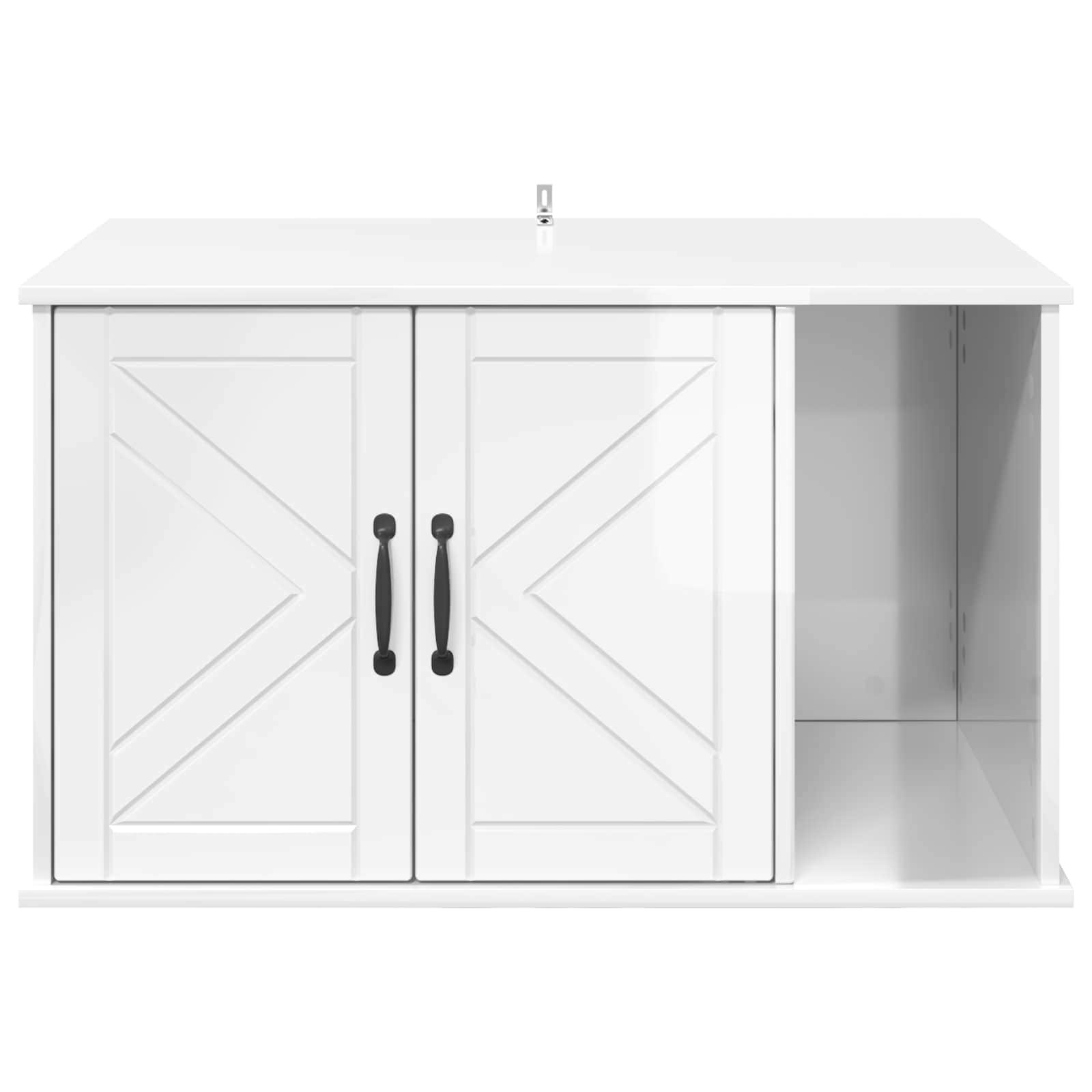 Casa per Gatti Bianco Lucido 85 x 55 x 50,5 cm