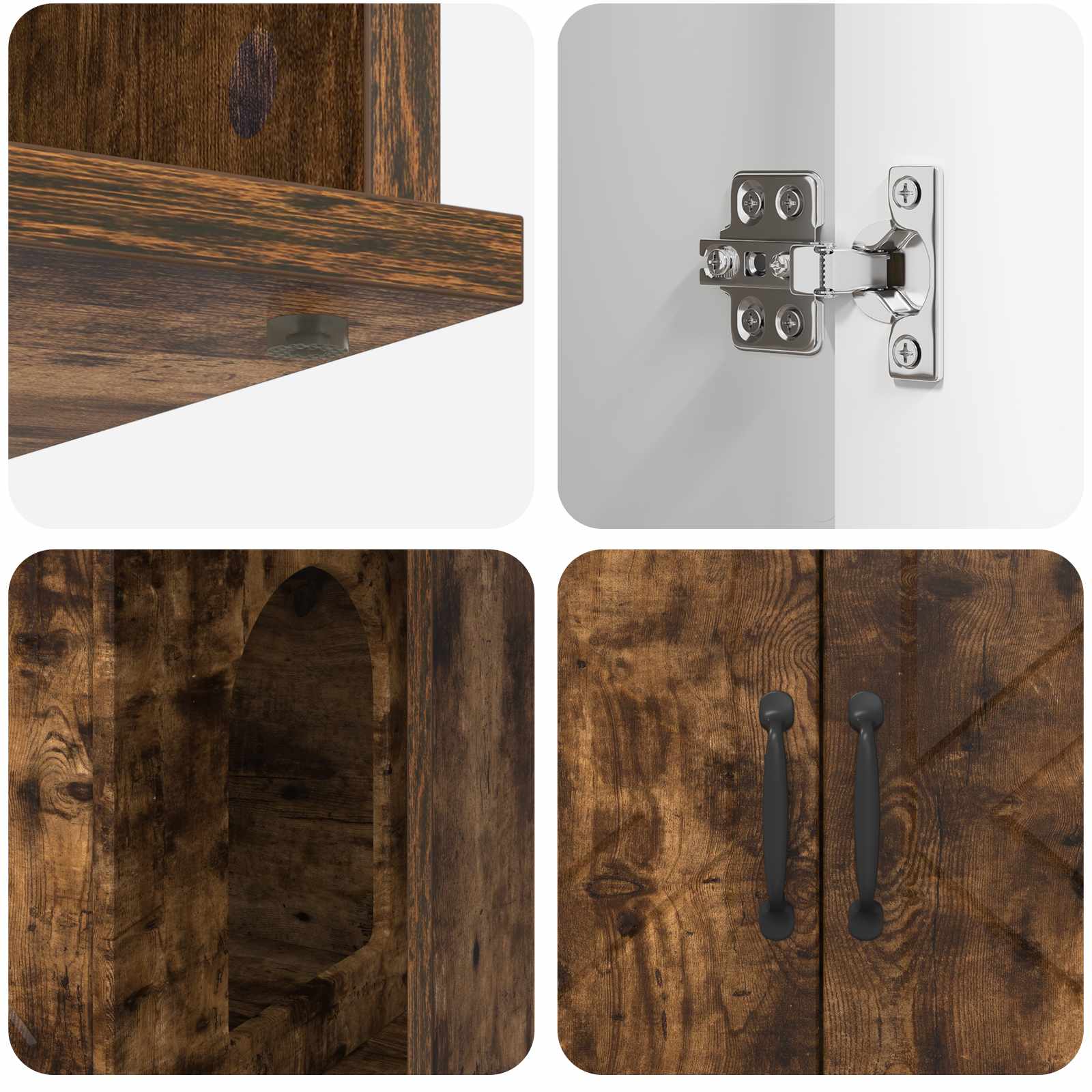 Casa per Gatti Rovere Fumo 85 x 55 x 50,5 cm