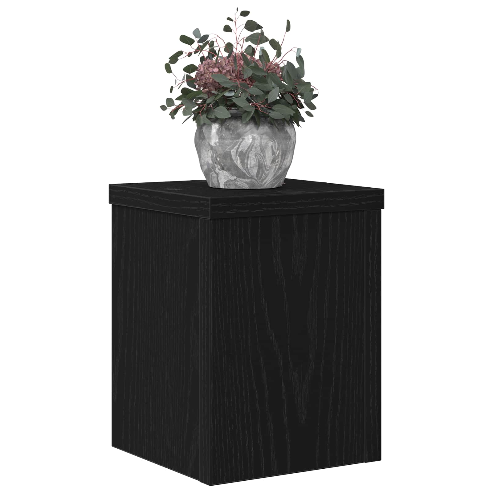 Supporto per piante 2 pz Rovere Nero 15 x 15 x 20 cm