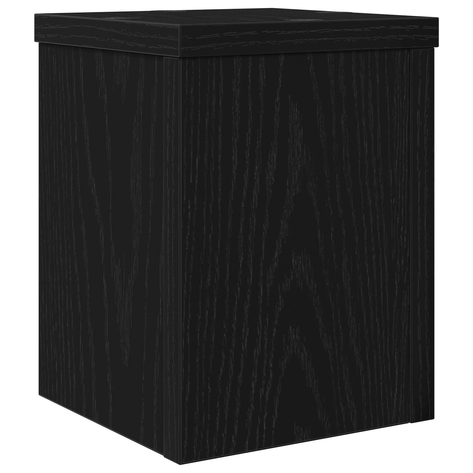 Supporto per piante 2 pz Rovere Nero 15 x 15 x 20 cm