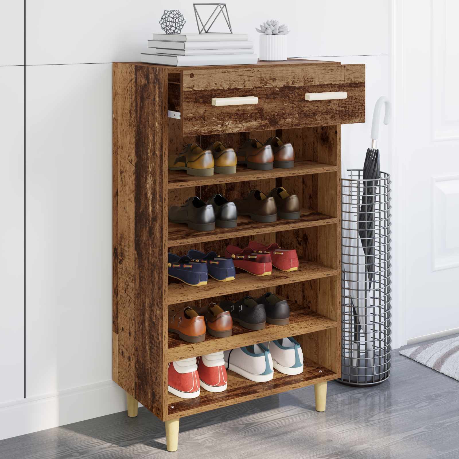 Mobile per scarpe 60 x 35 x 105 cm Legno ingegnerizzato