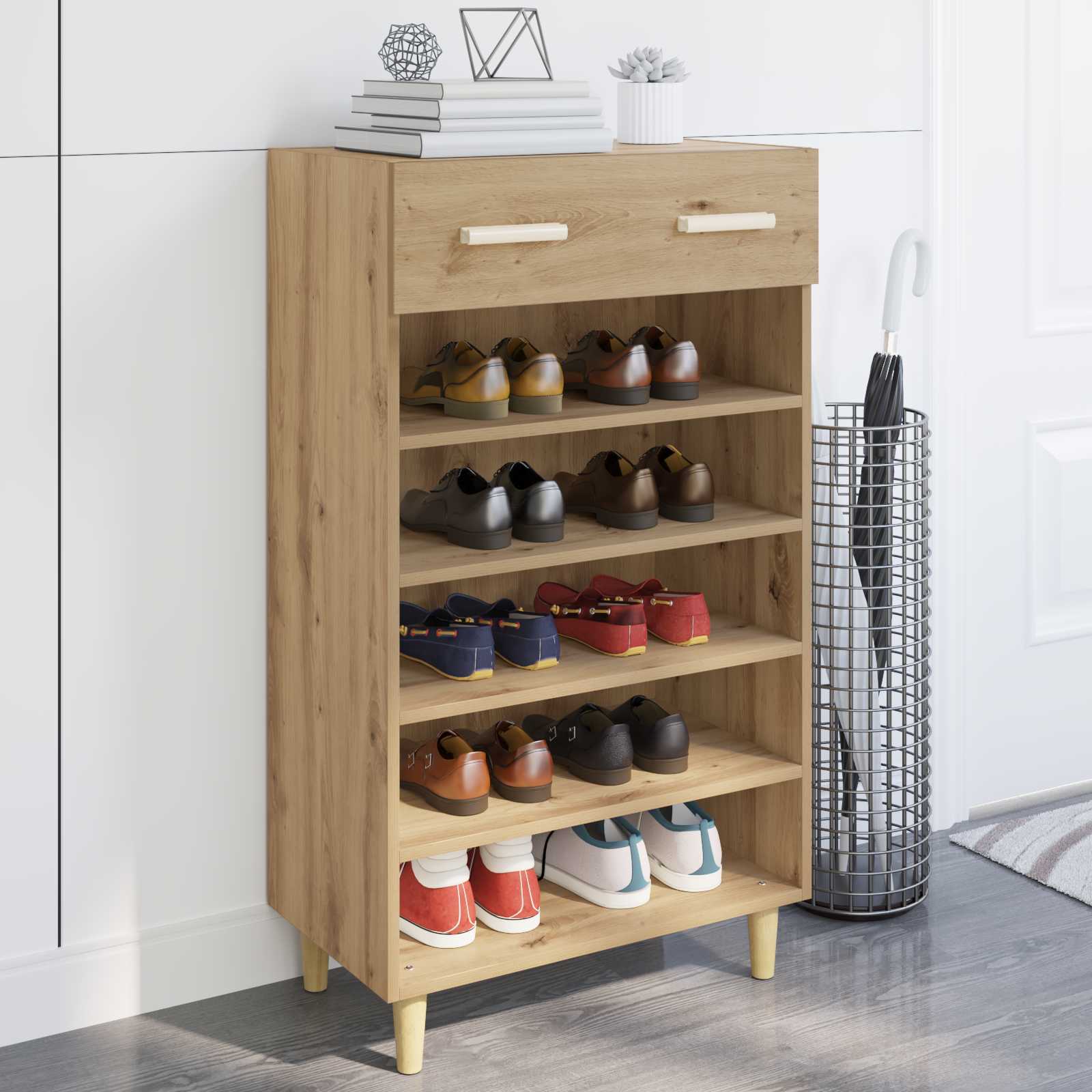 Mobile per scarpe 60 x 35 x 105 cm Legno ingegnerizzato