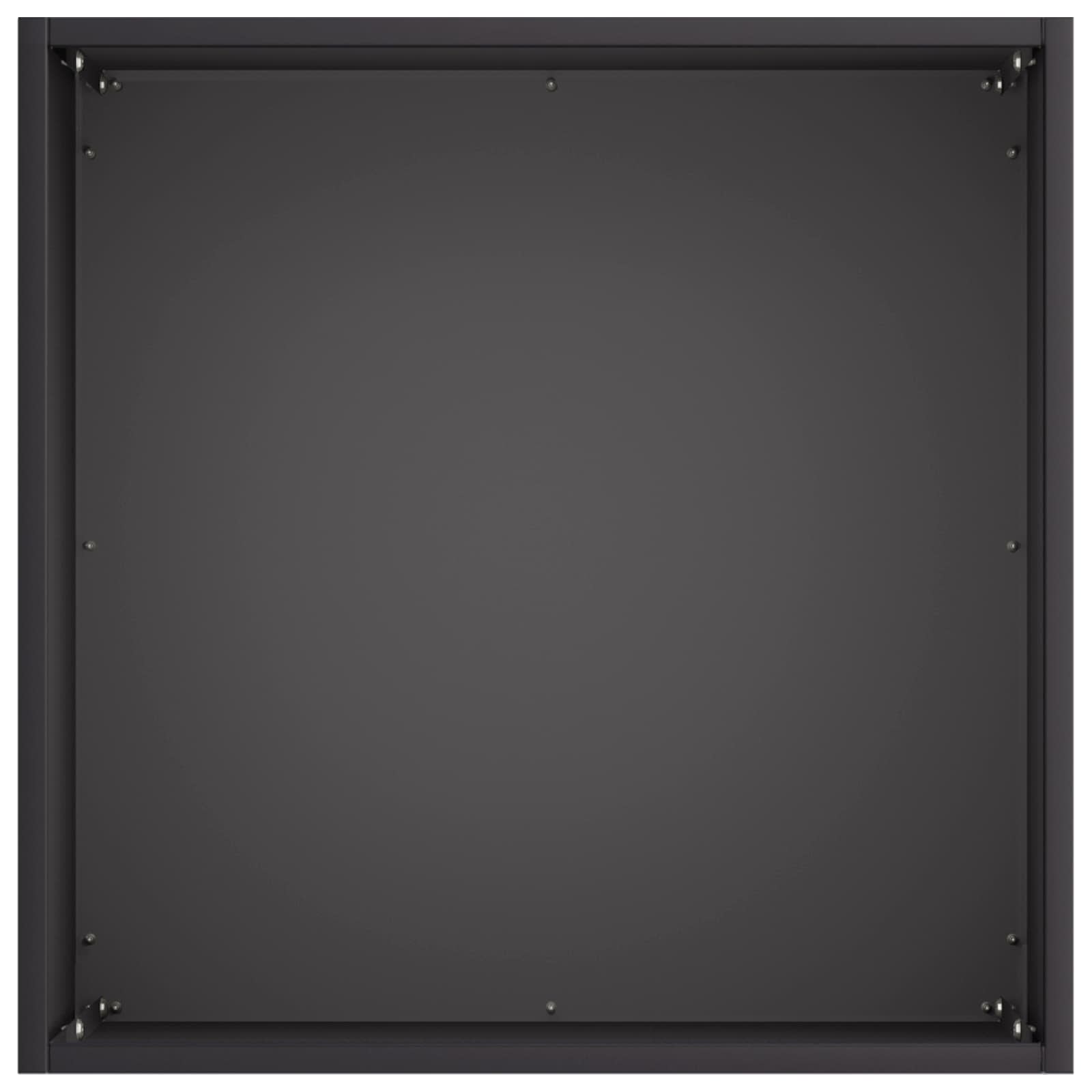 Vaso da giardino Nero 35 x 35 x 35 cm Acciaio laminato a freddo