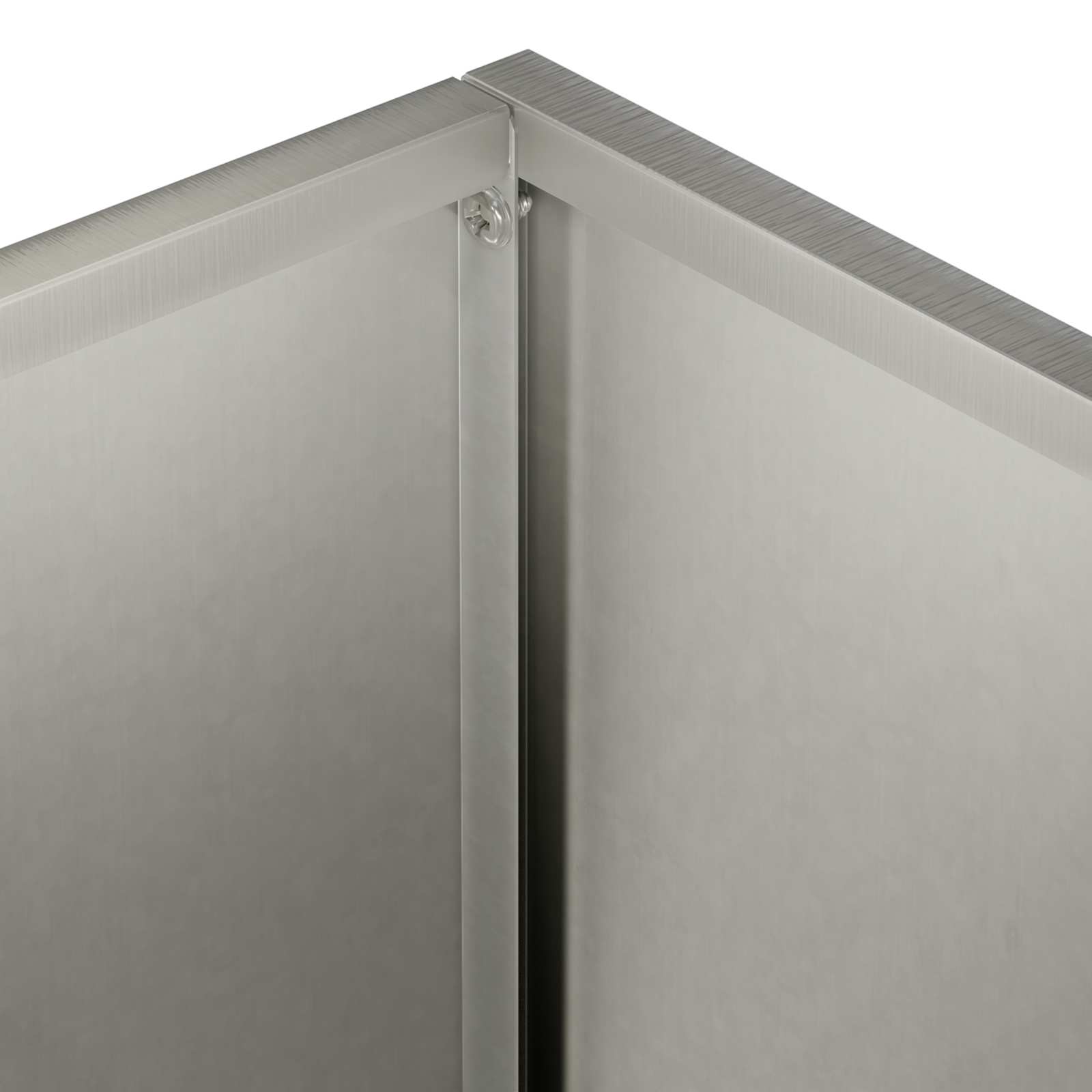 Vaso da giardino 2 pz Argento 35 x 35 x 35 cm Acciaio Inox