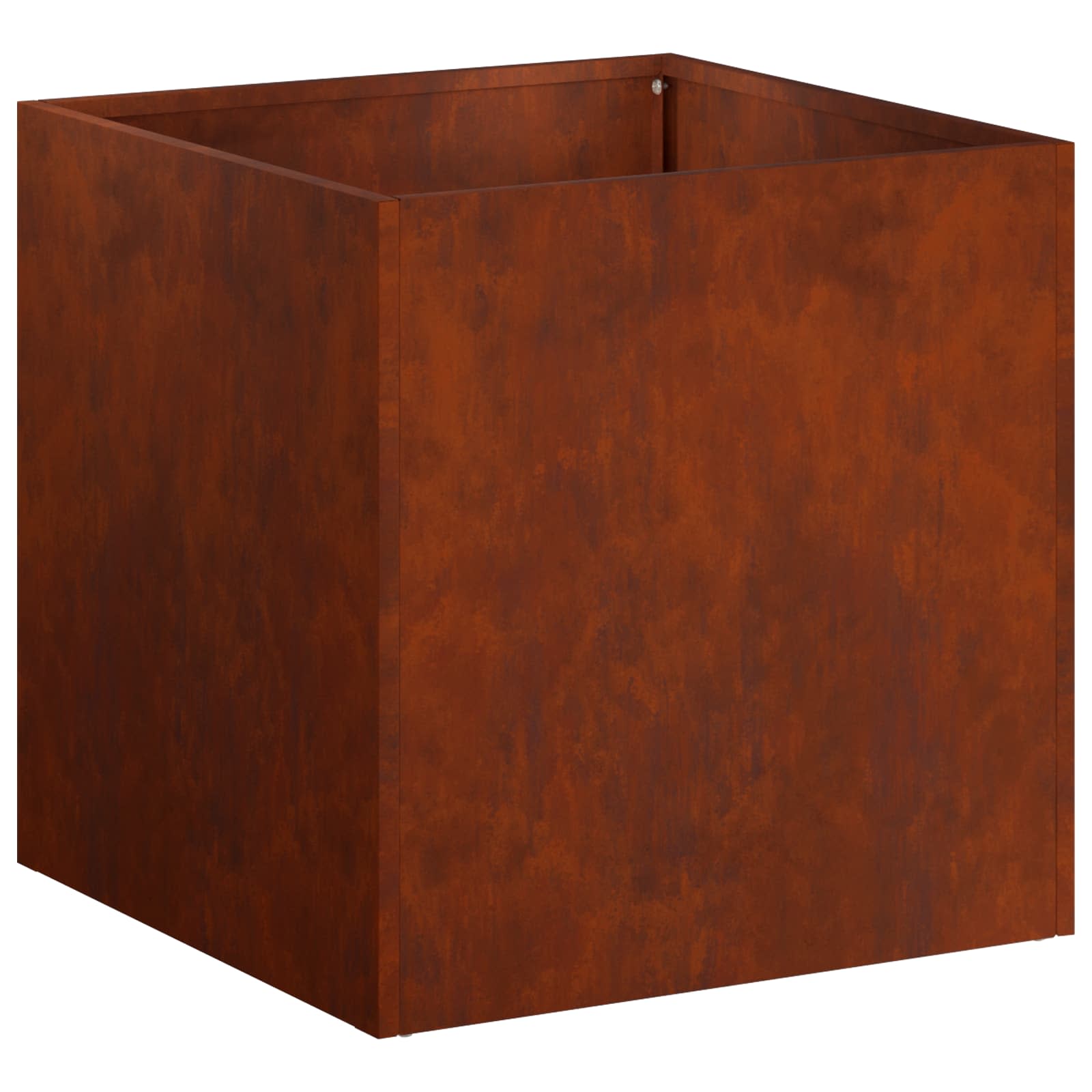 Vaso da giardino 2 pz Ruggine 45 x 45 x 45 cm Acciaio Corten