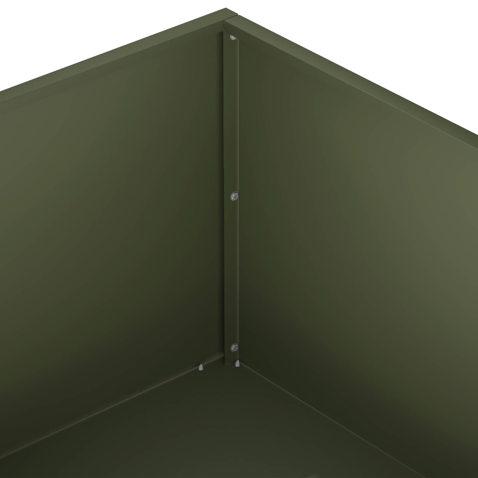 Vaso da giardino Verde Oliva 40 x 40 x 20 cm