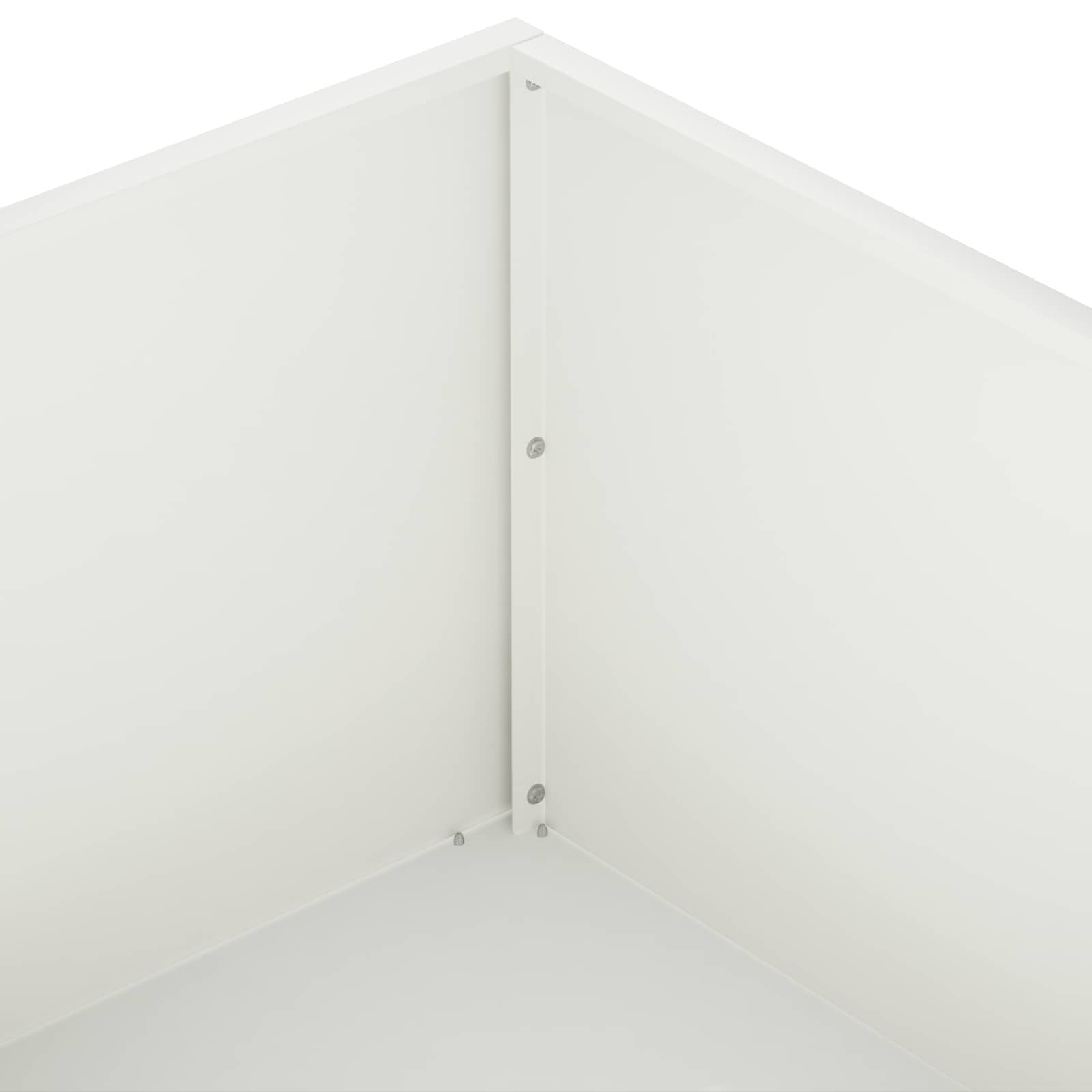 Vaso da giardino Bianco 60 x 60 x 20 cm